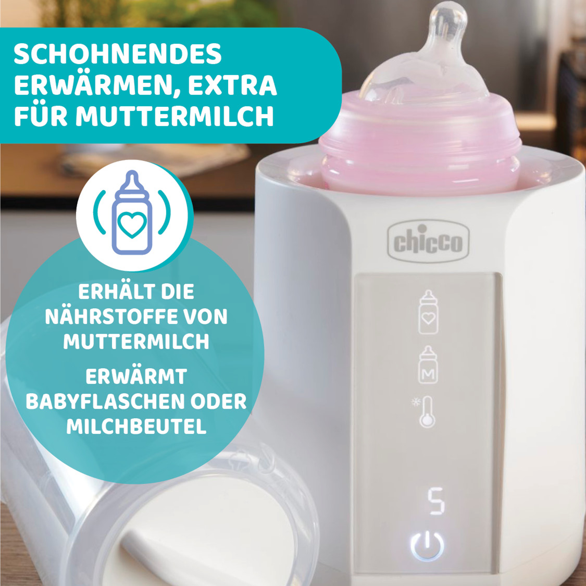 Babykostwärmer, chicco, Weiß – Produktansicht