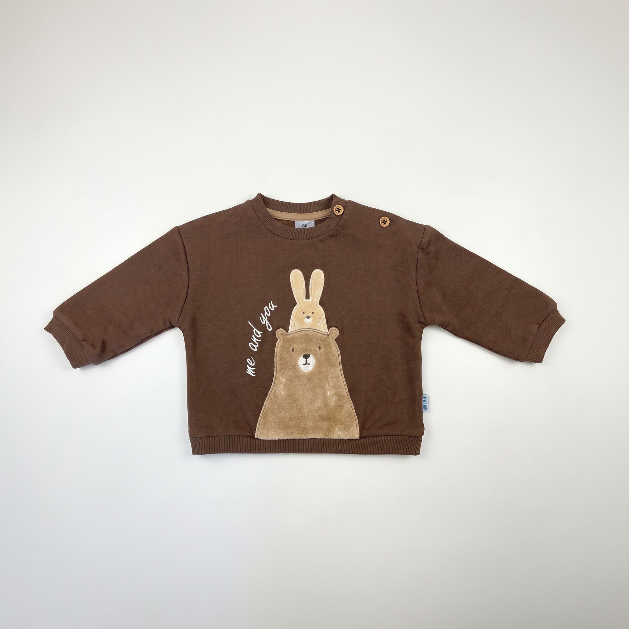 Pullover & Sweatshirts, LITTLE ONE, Braun – Besonderheit: kuschlig weich von innen mit gebrushter Innenseite