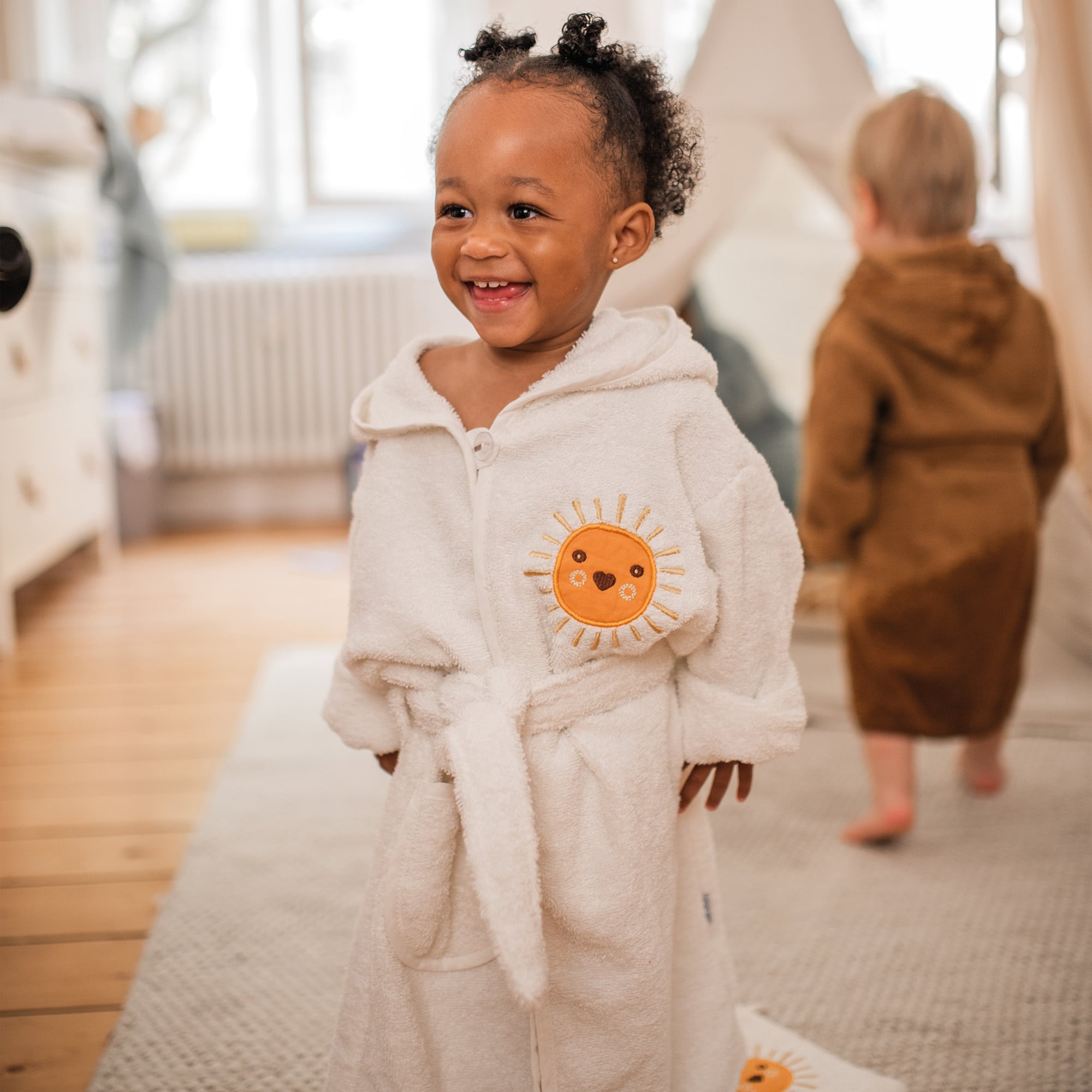 Bademäntel, LITTLE ONE, Weiß – Besonderheit: niedliches Design