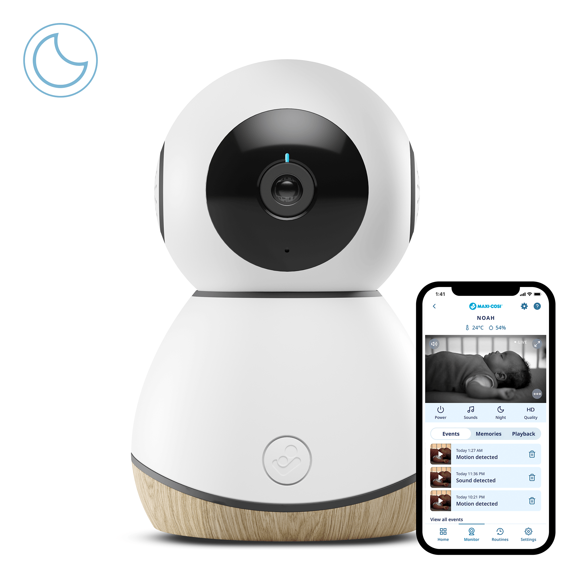 Video Babyphone, MAXI-COSI, Weiß – Produktansicht