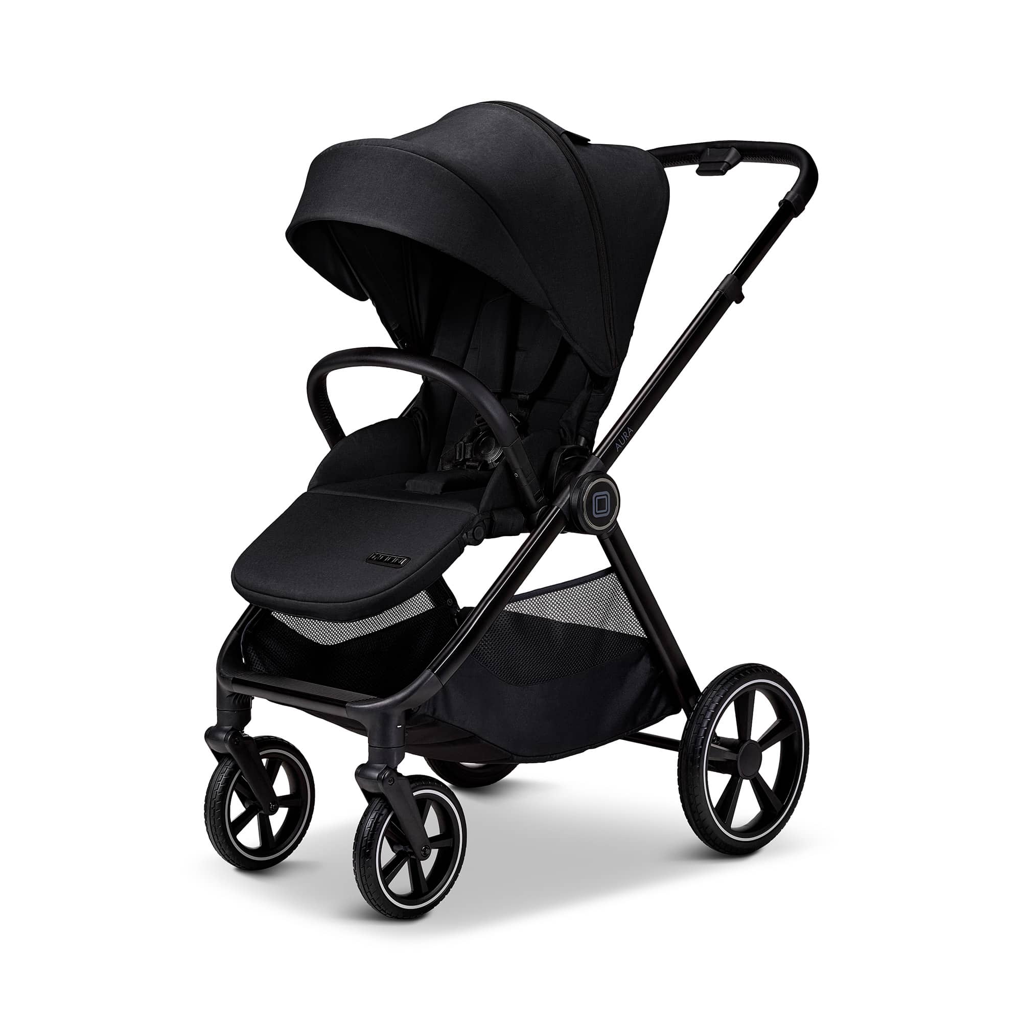Kombi-Kinderwagen, MOON, Schwarz – Produktansicht