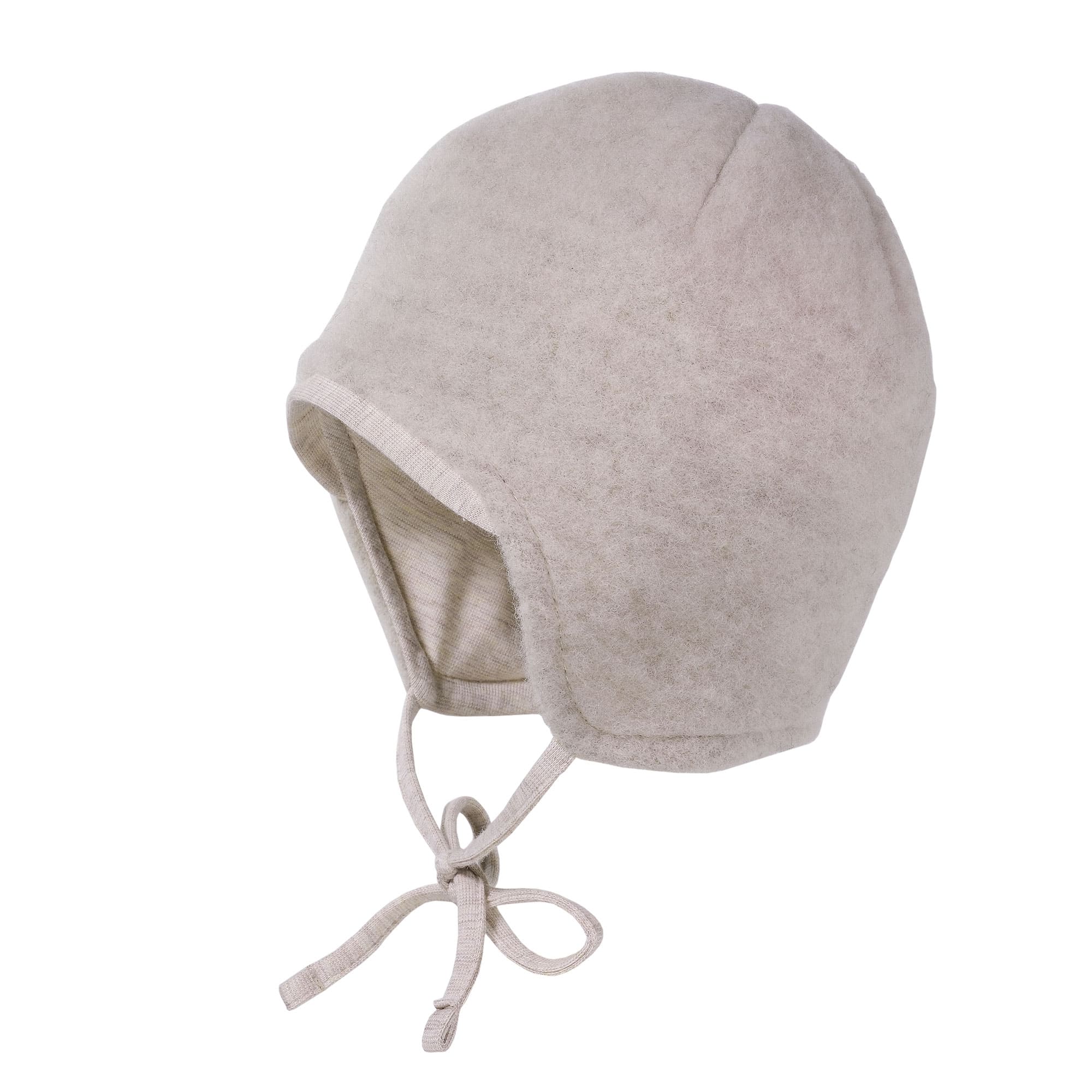 Wollfleece Mützen, MaxiMo, Beige – Besonderheit: aus Wolle und Baumwolle