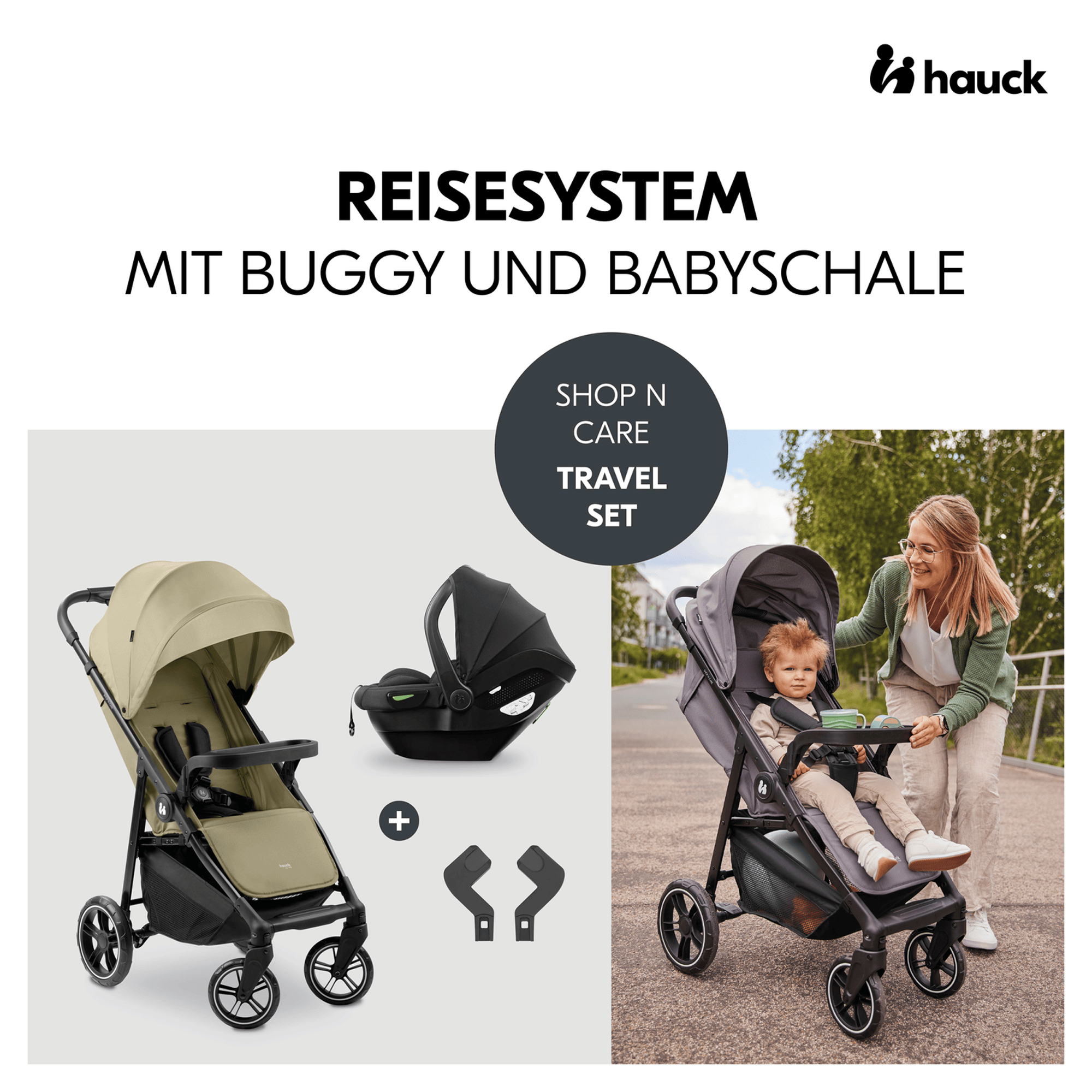 Buggys beige, hauck, Grün – Produktansicht