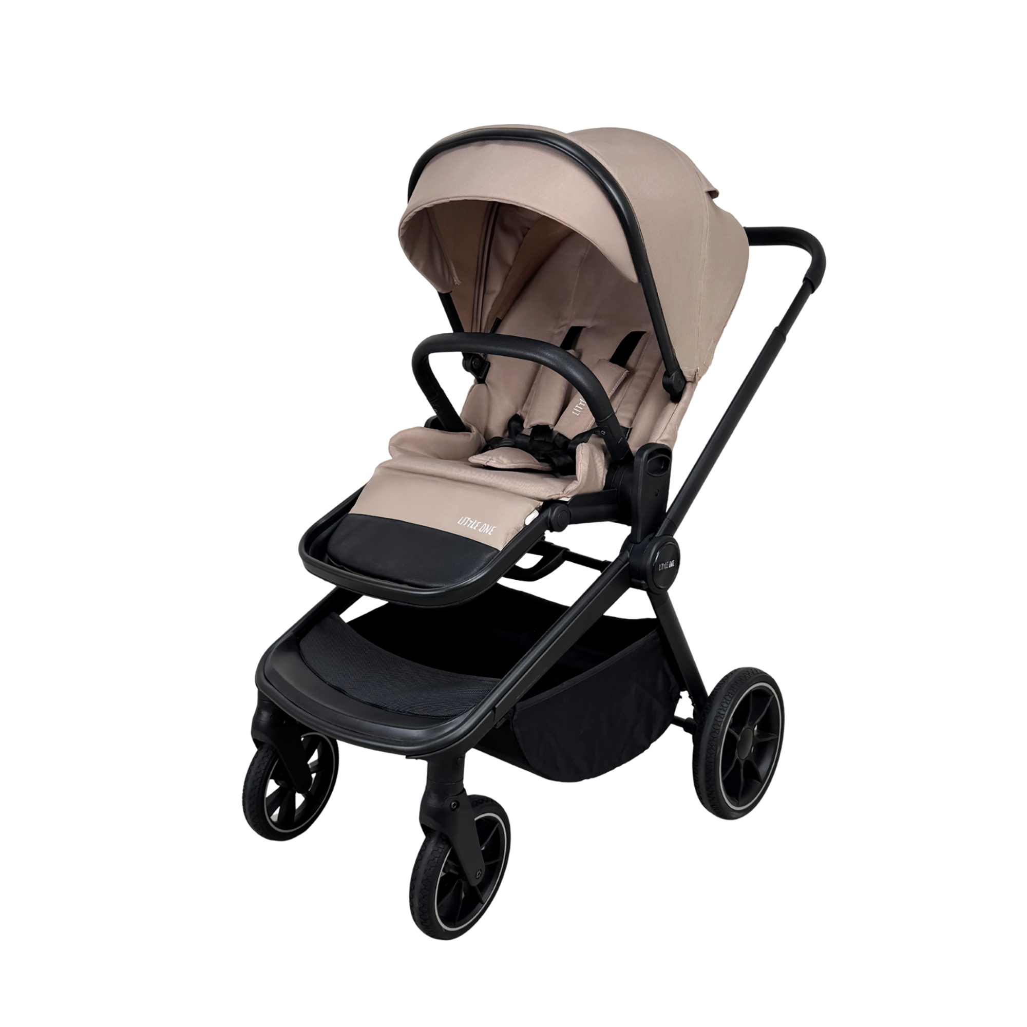 Kombi-Kinderwagen, LITTLE ONE, Schwarz – Produktansicht