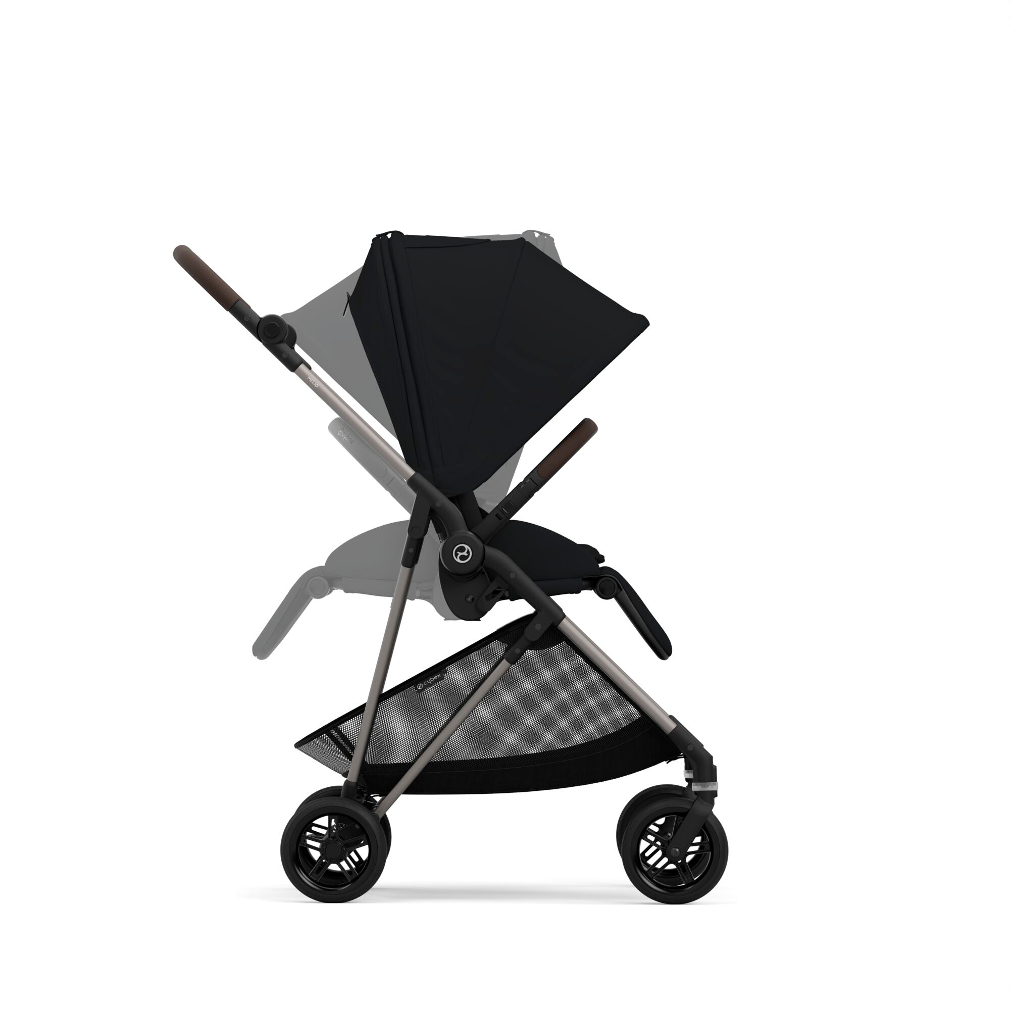 Kombi-Kinderwagen, cybex, Schwarz – Produktansicht
