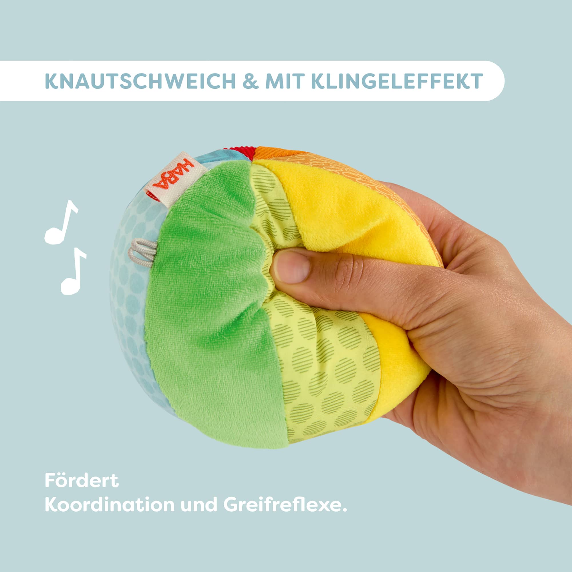 Spielbälle, HABA, Gelb – Produktansicht