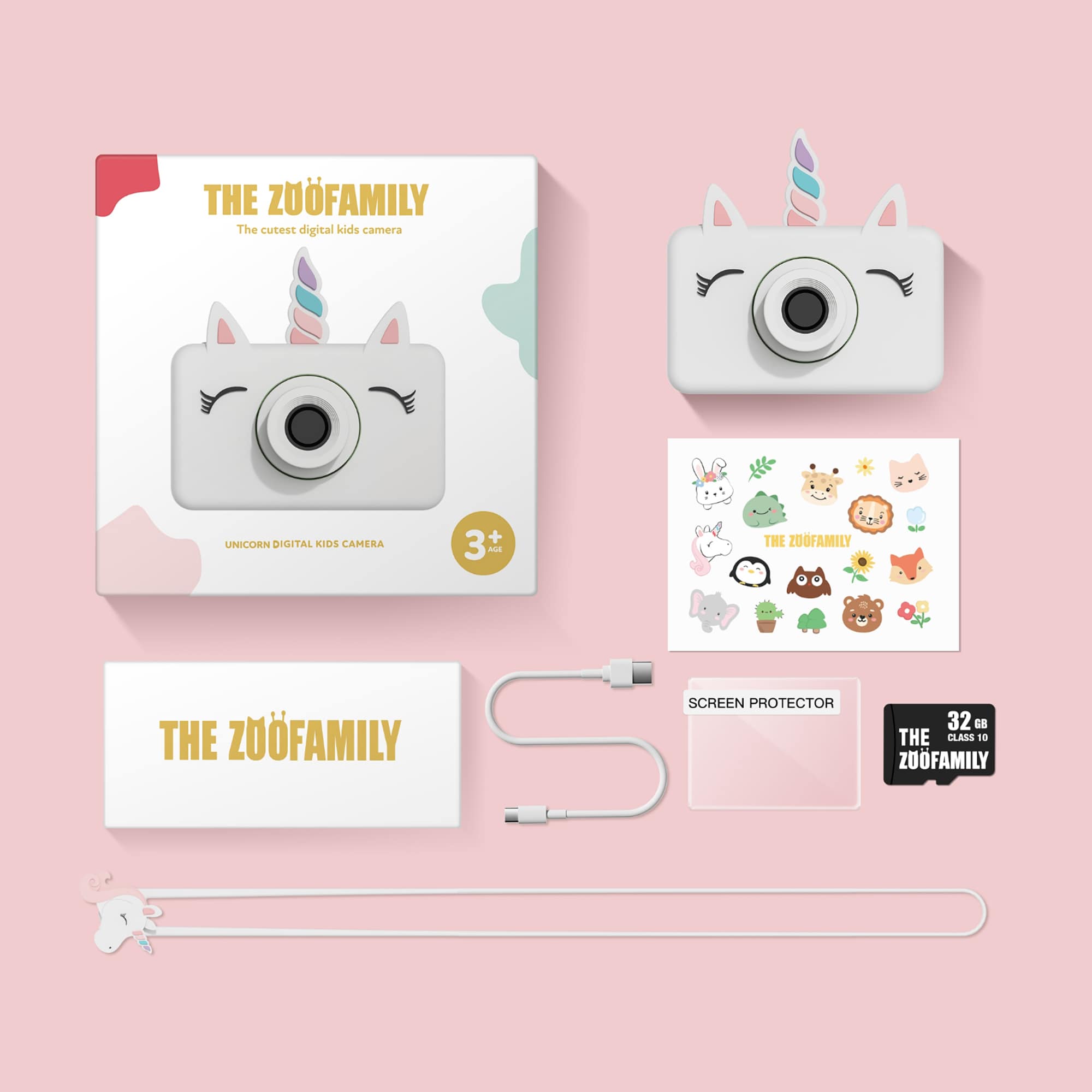 Elektronisches Spielzeug, ZOOFAMILY, Weiß – Produktansicht
