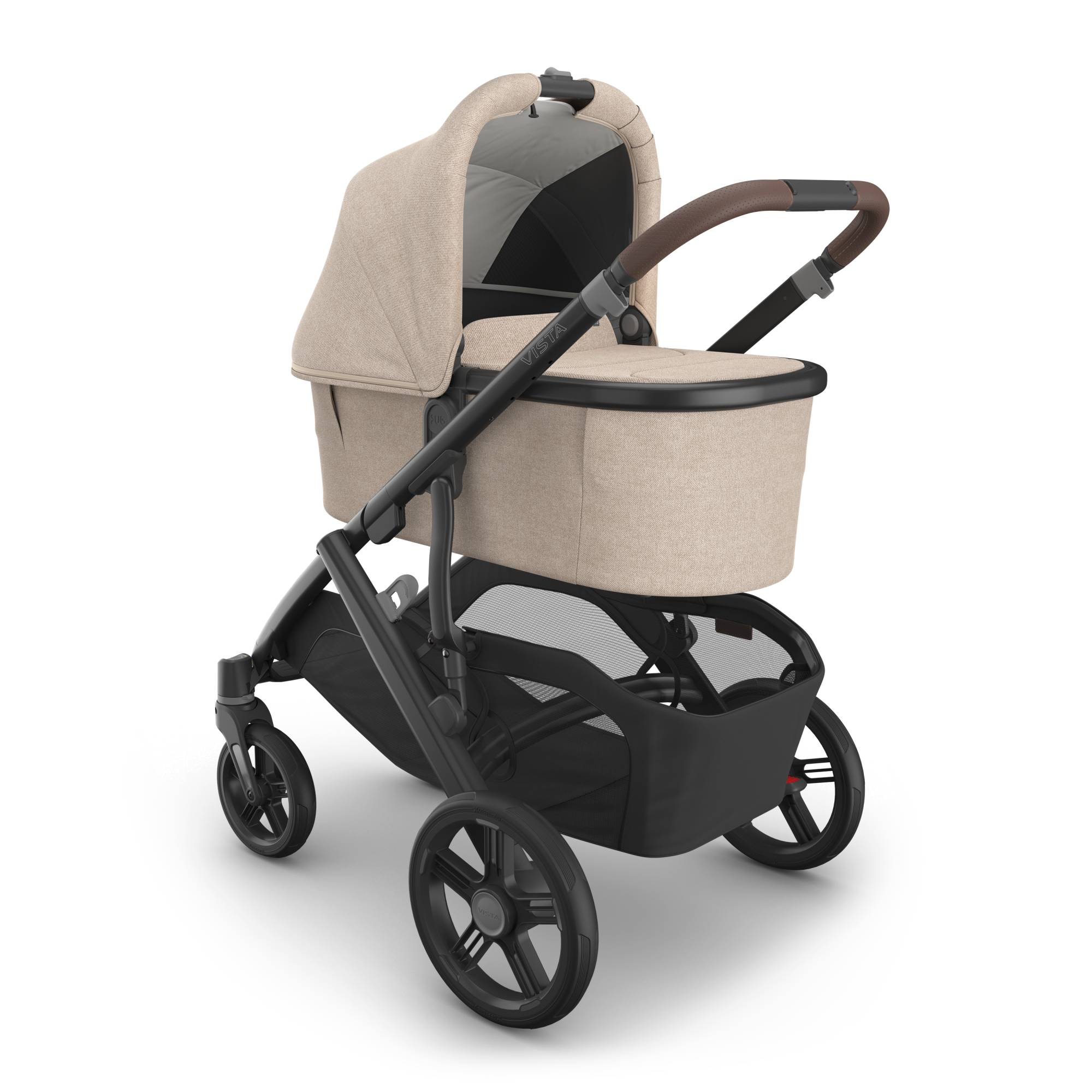 Kombi-Kinderwagen, UPPAbaby, Beige – Besonderheit: erweiterbares UPF 50+ Verdeck