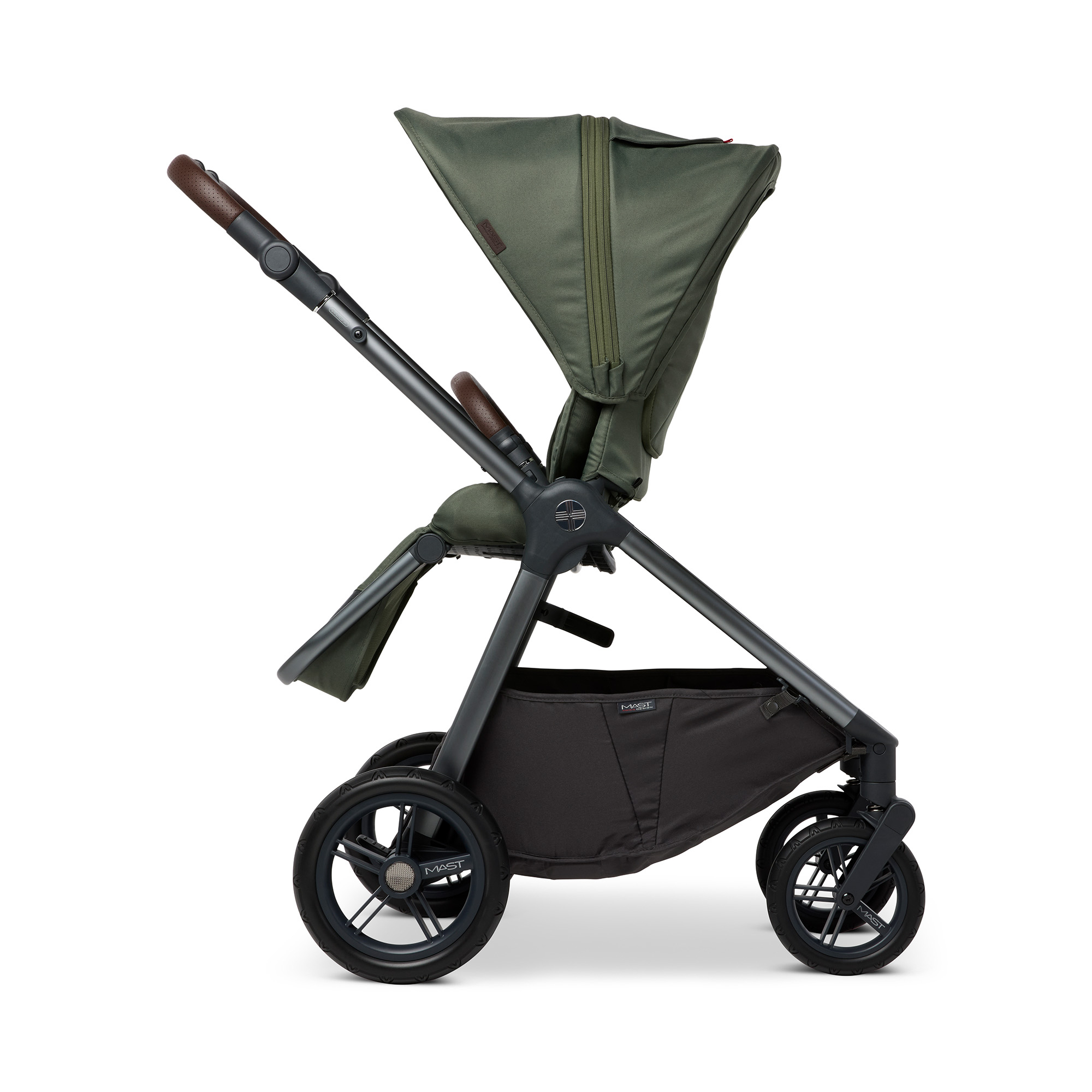 Kombi-Kinderwagen, MAST, Grün – Produktansicht