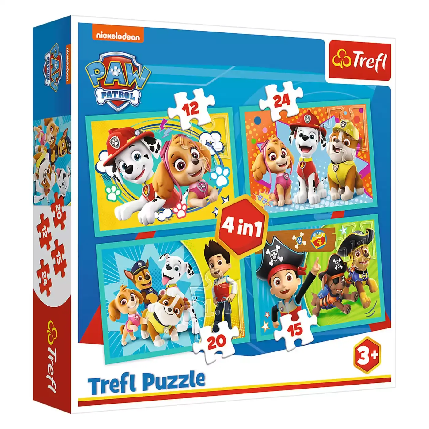 Paw Patrol 4in1 Puzzle Trefl Mehrfarbig 2000580524109 3