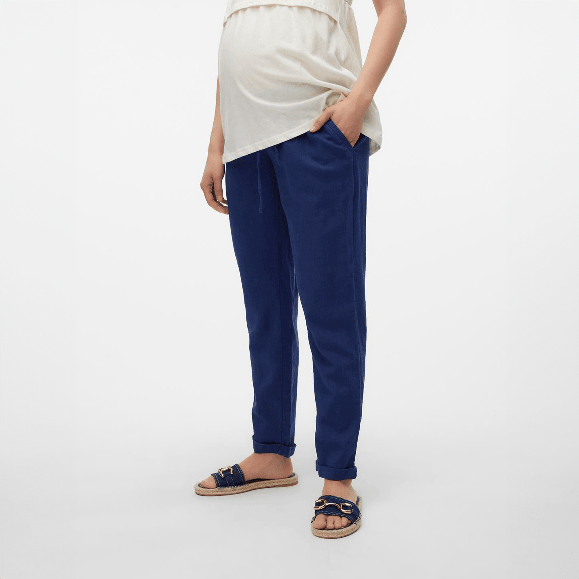 Umstandshosen, Mamalicious, Blau – Produktansicht