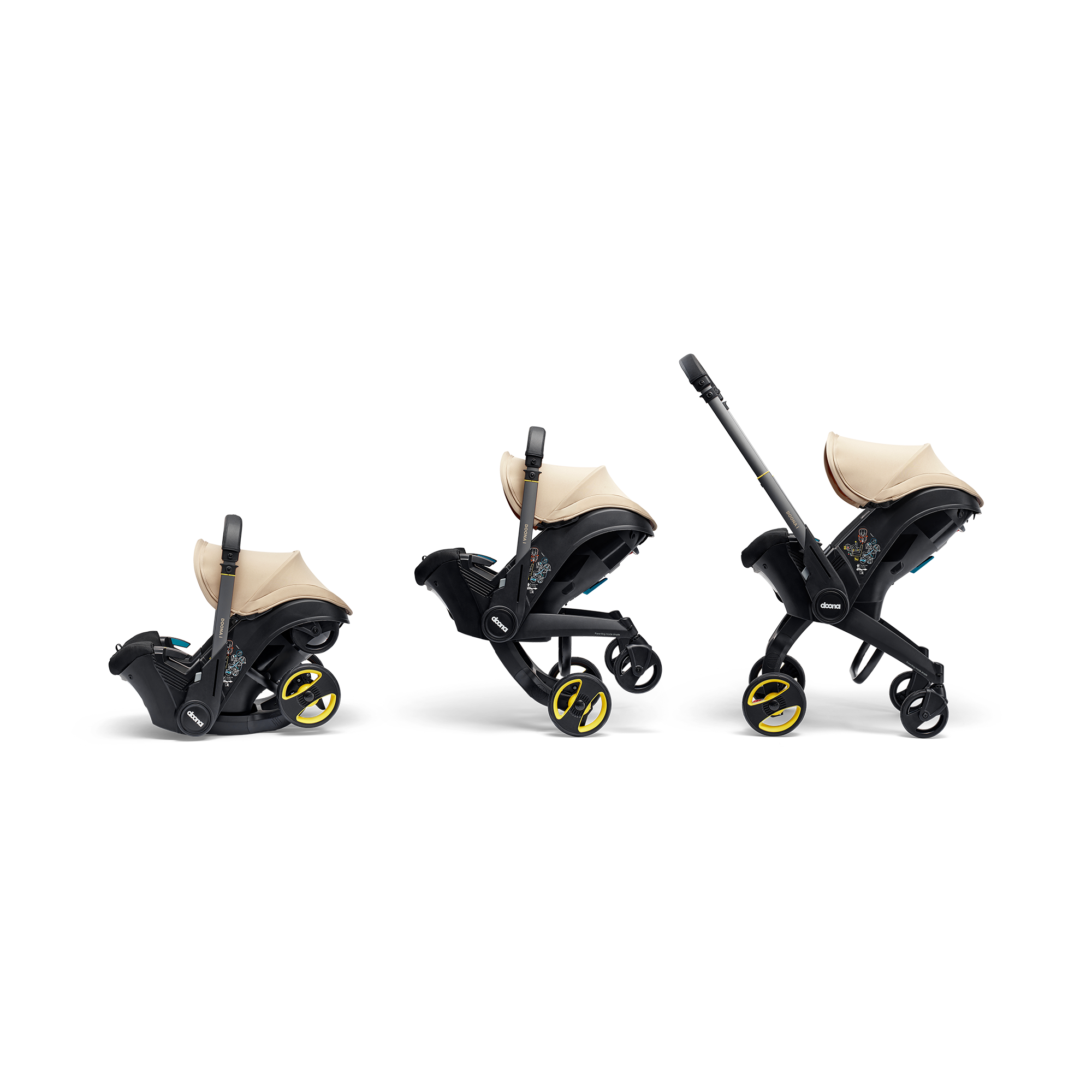 Babyschalen 0-13 kg, Gruppe 0+, doona, Beige – Produktansicht