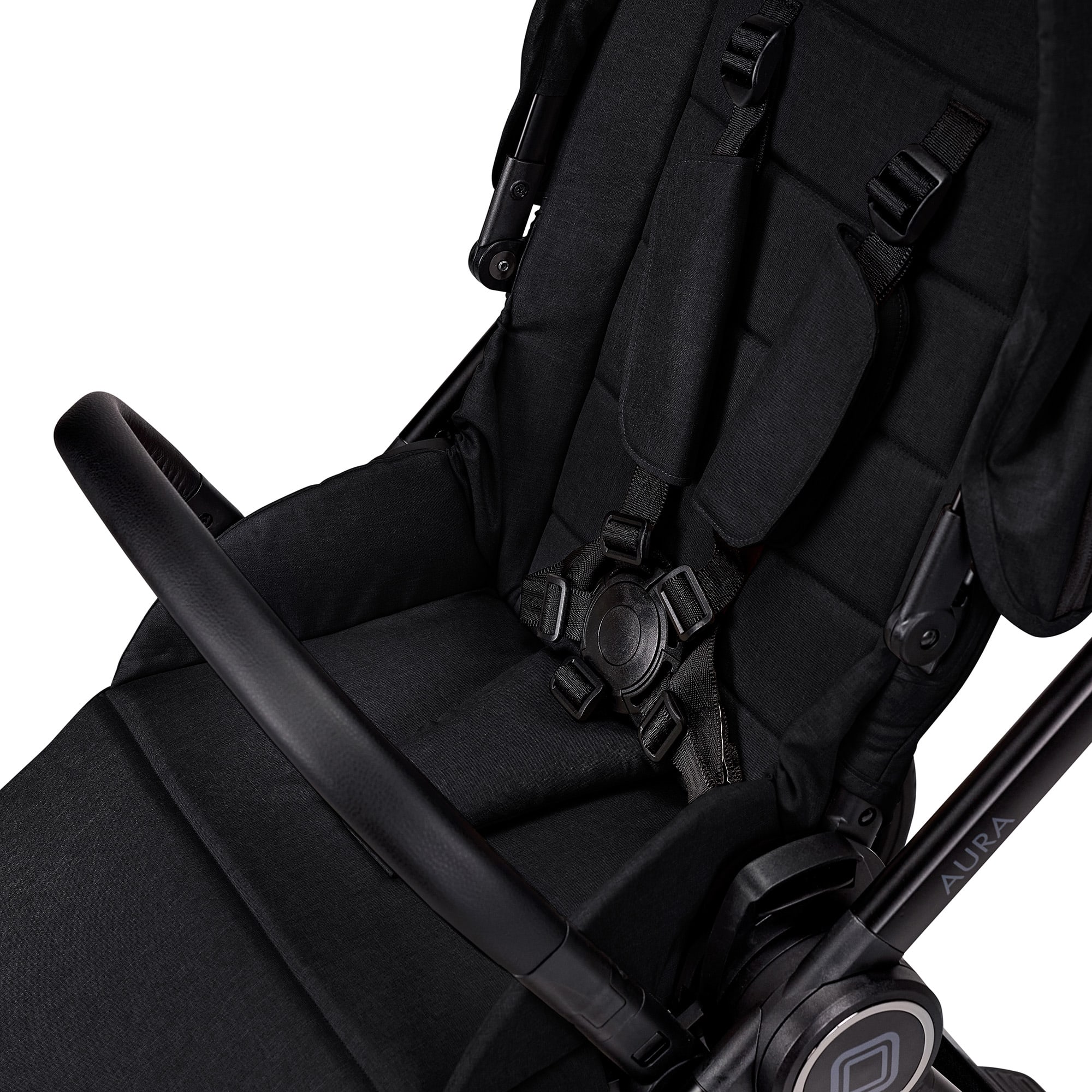 Kombi-Kinderwagen, MOON, Schwarz – Produktansicht