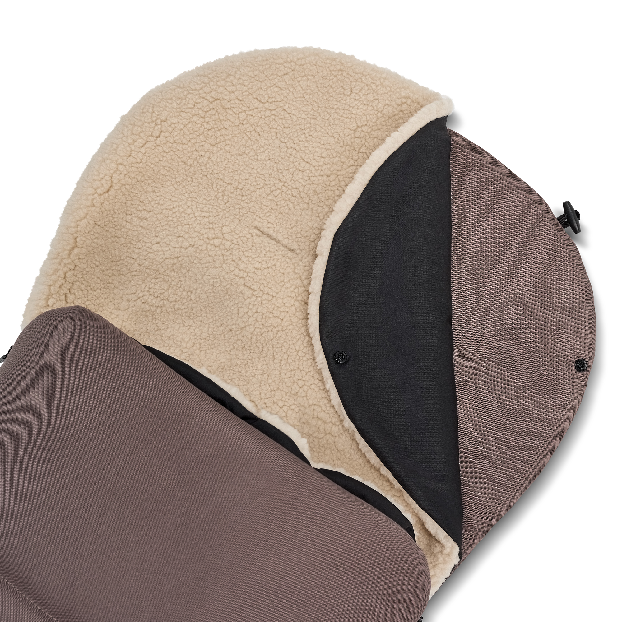Fußsäcke & Decken, MOON, Braun – Besonderheit: mit herausnehm- und waschbarem Teddyfell