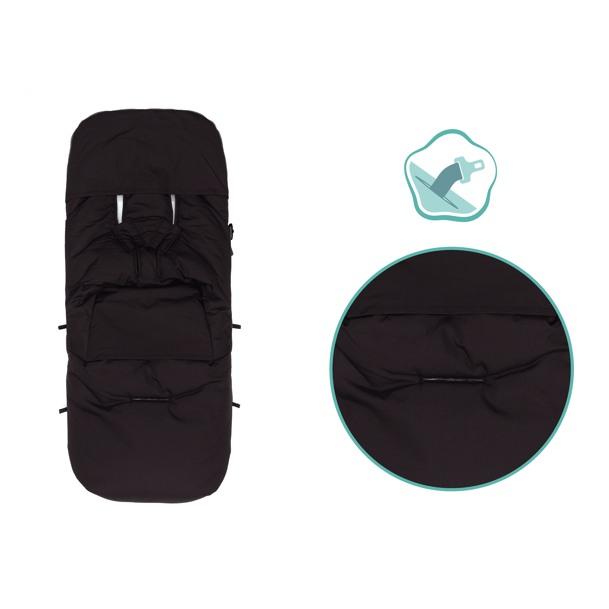 Fußsäcke & Decken, LITTLE ONE, Schwarz – Produktansicht