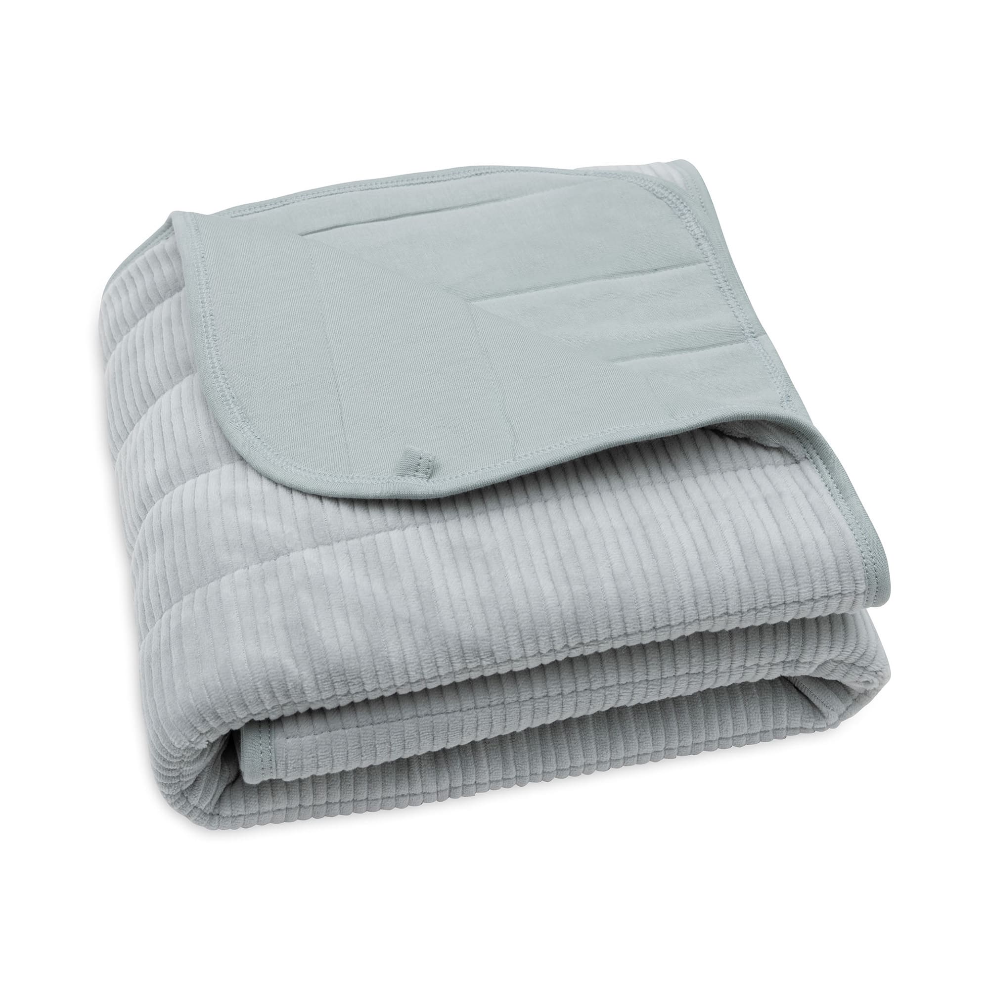 Kuscheldecken, jollein, Blau – Besonderheit: aus weichem Rippstoff