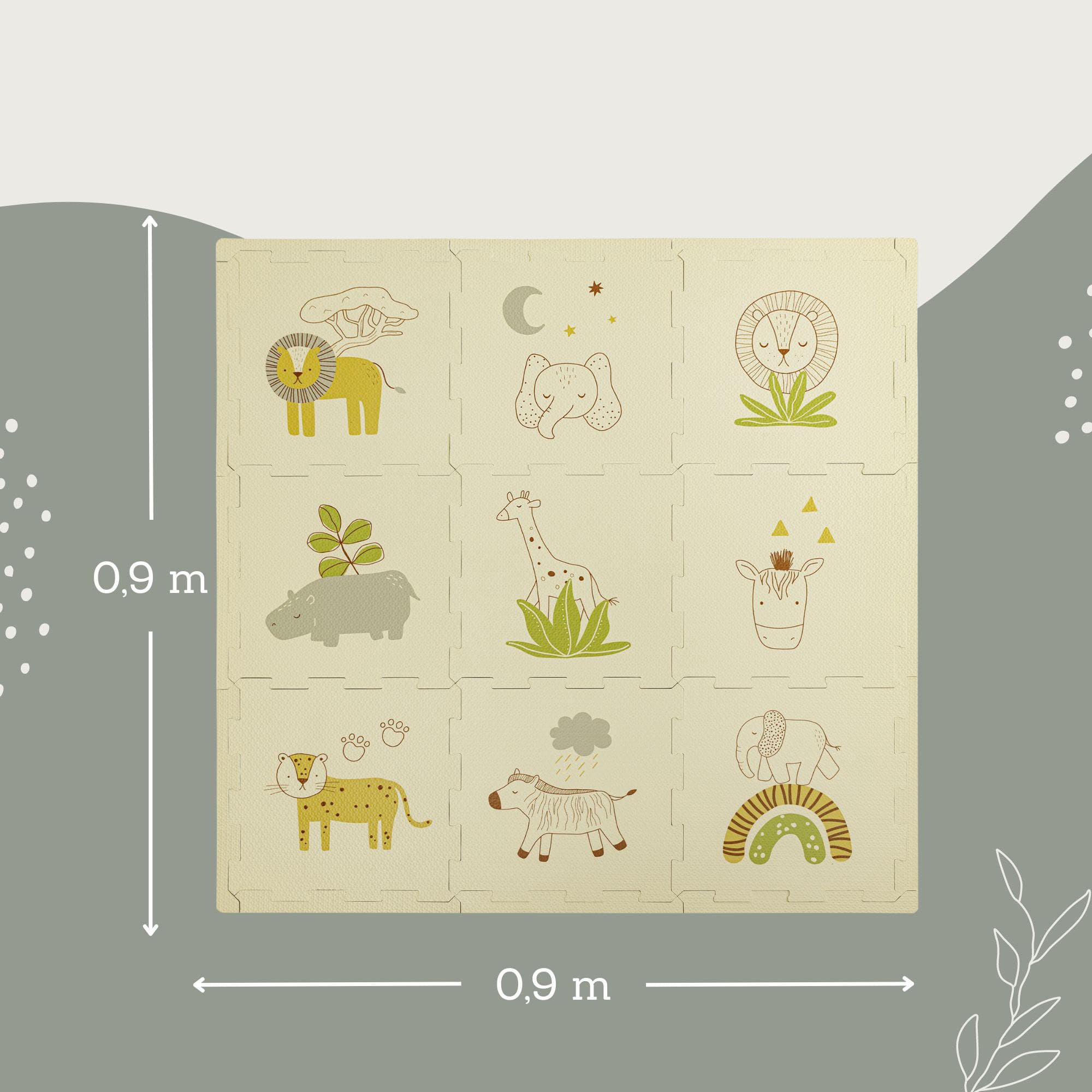 Puzzlematten, Hakuna matte, Beige – Produktansicht