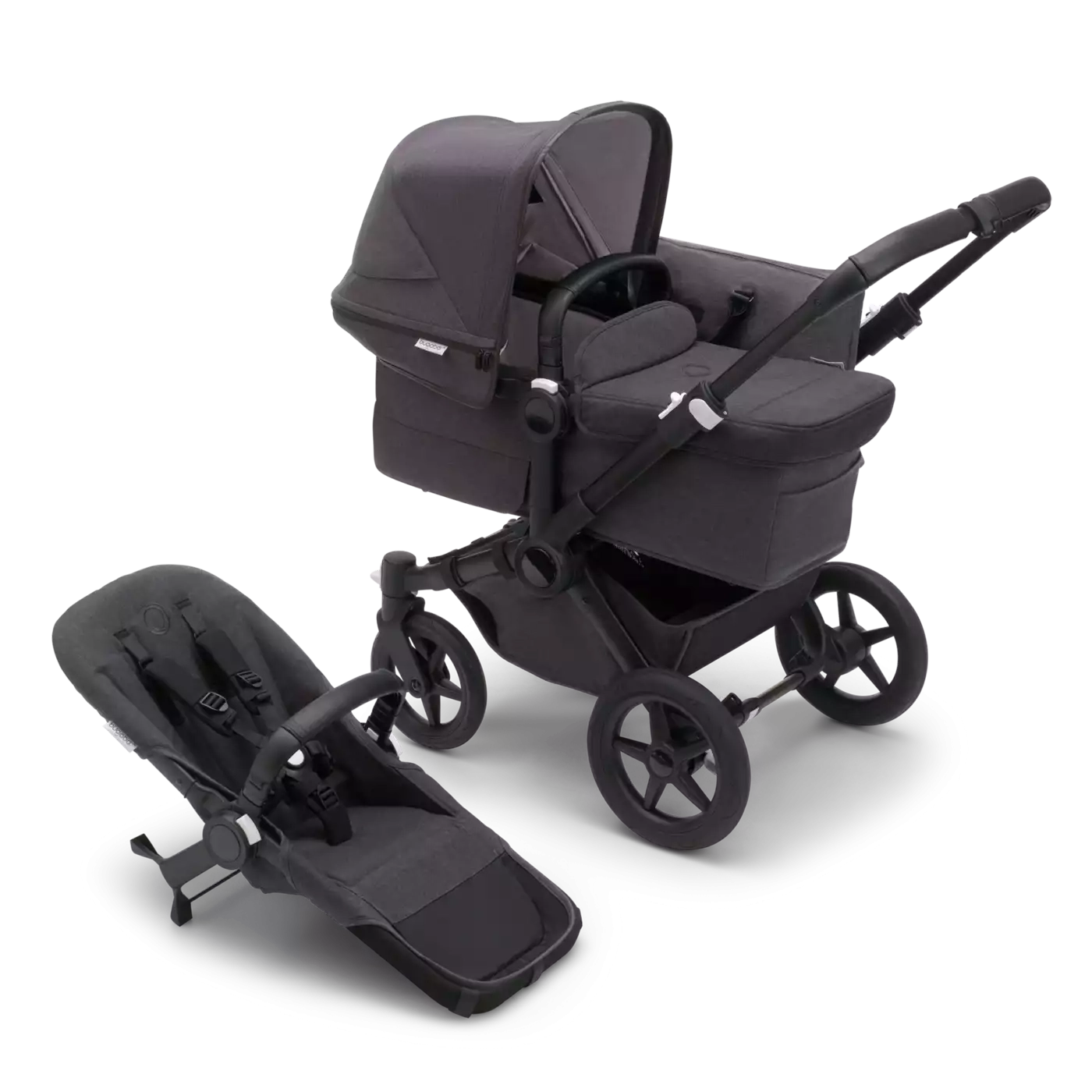 Kombi-Kinderwagen, bugaboo, Schwarz – Produktansicht