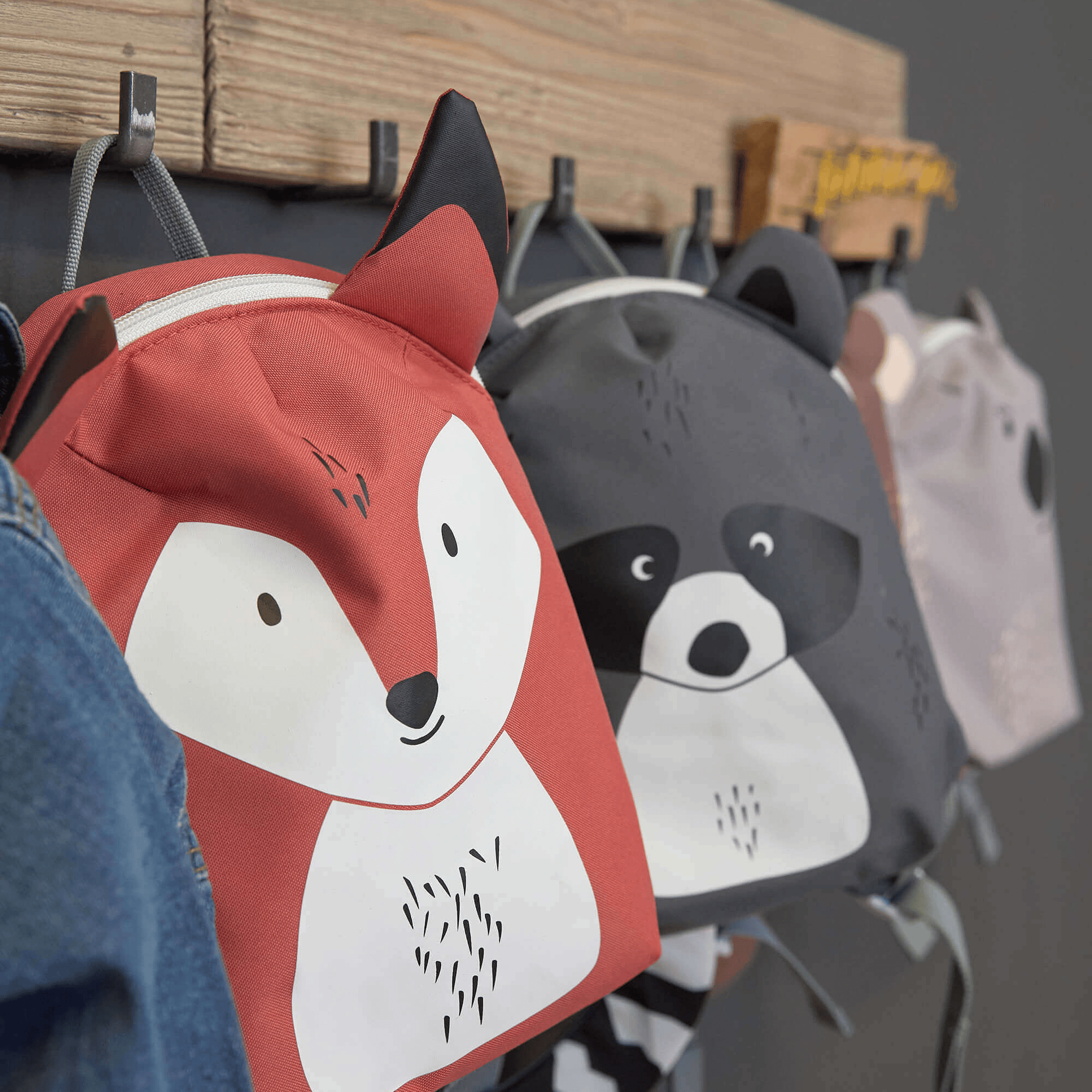 Kinderrucksäcke, LÄSSIG, Rot – Produktansicht