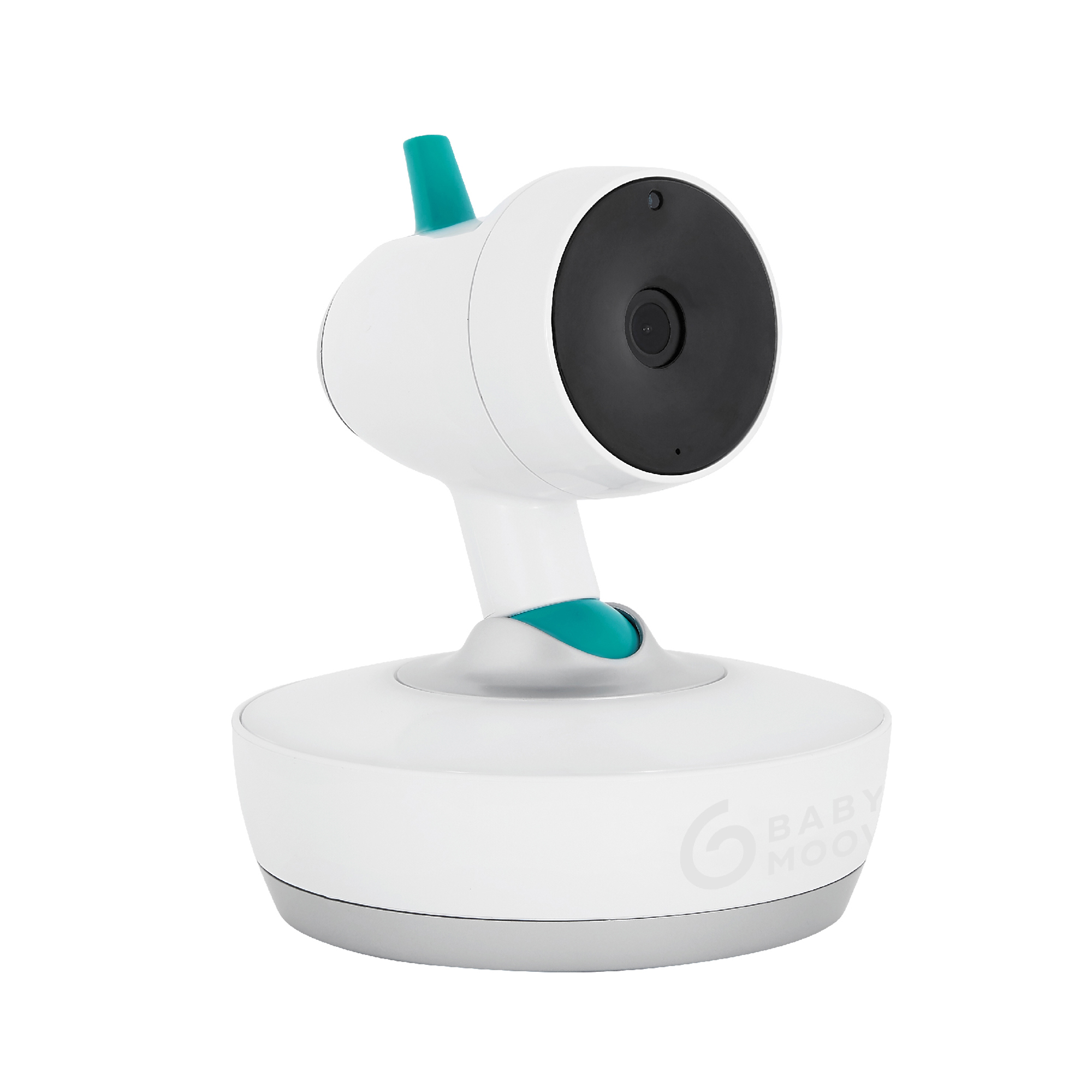 Video Babyphone, babymoov, Weiß – Besonderheit: Neigung und Drehung um 360°