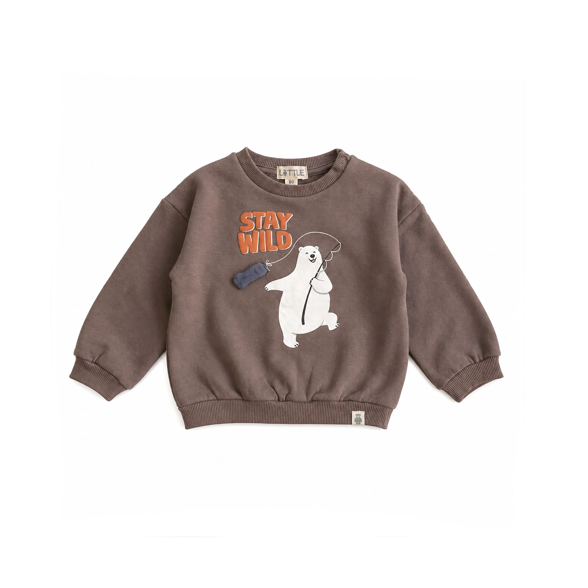 Pullover & Sweatshirts, LITTLE, Braun – Produktansicht