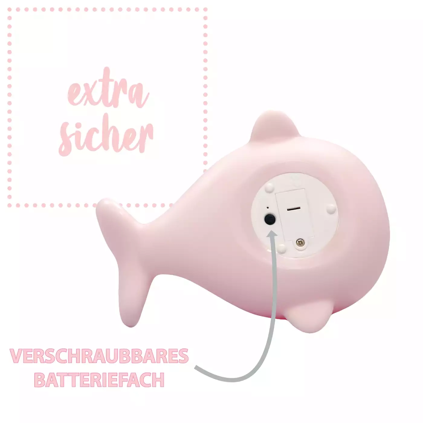 Nachtlichter, lumilu, Pink – Produktansicht