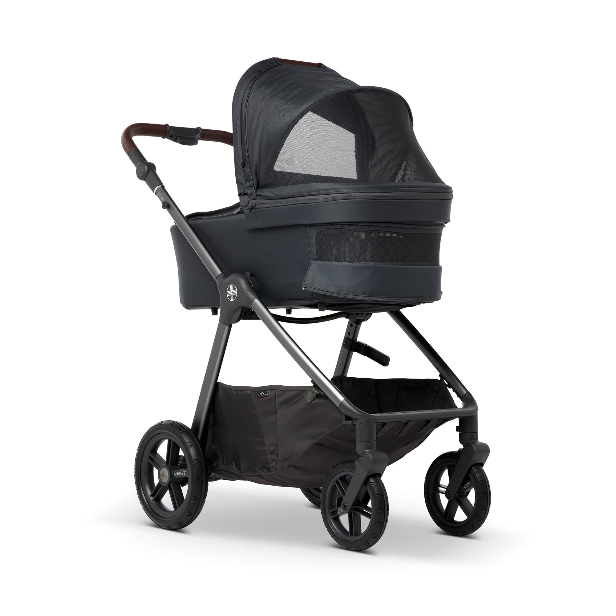 Kombi-Kinderwagen, MAST, Grau – Produktansicht