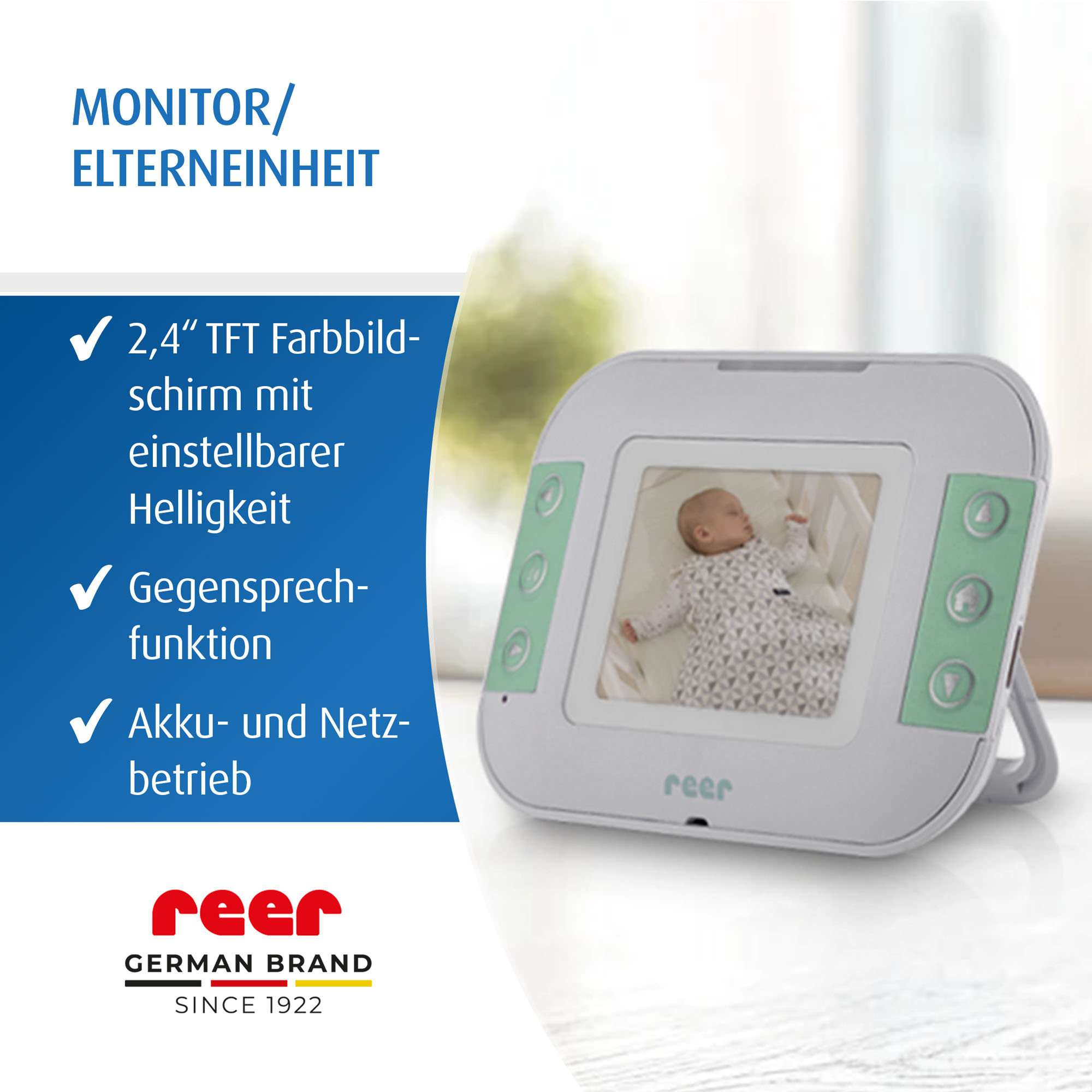 Video Babyphone, reer, Weiß – Produktansicht