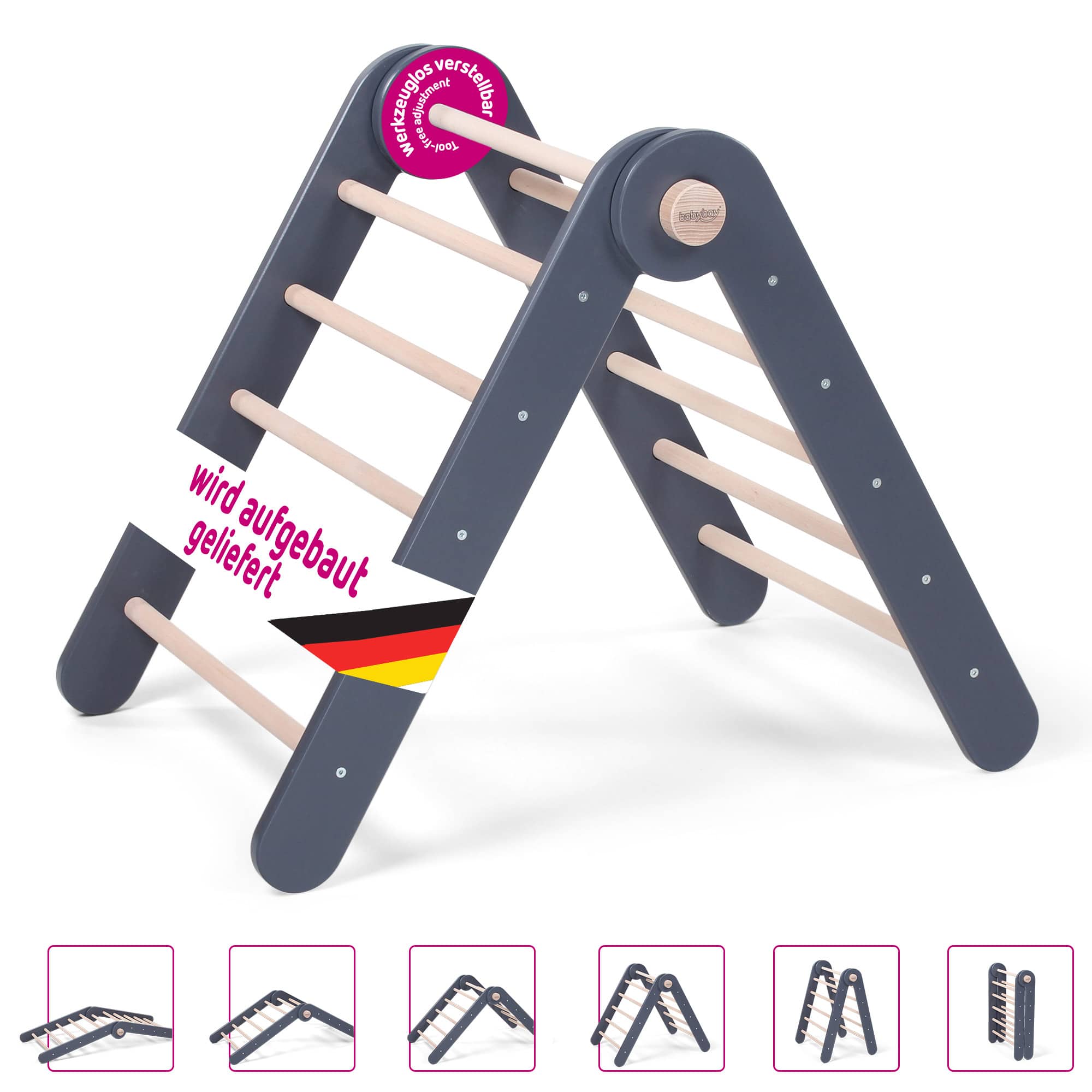 Spielgeräte, babybay, Grau – Produktansicht