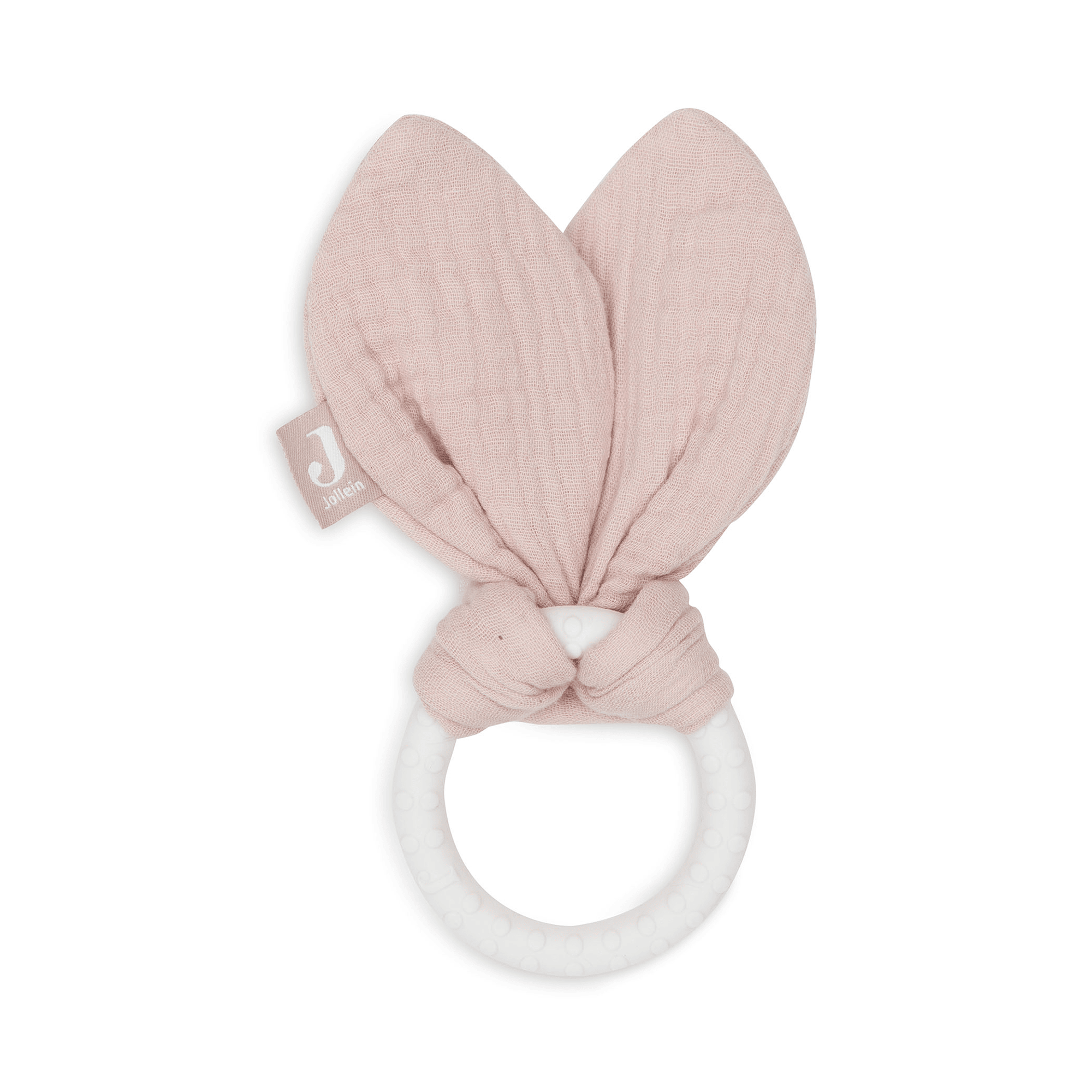 Beißringe, jollein, Pink – Besonderheit: weiche, knisternde Hasenohren wecken Neugierde