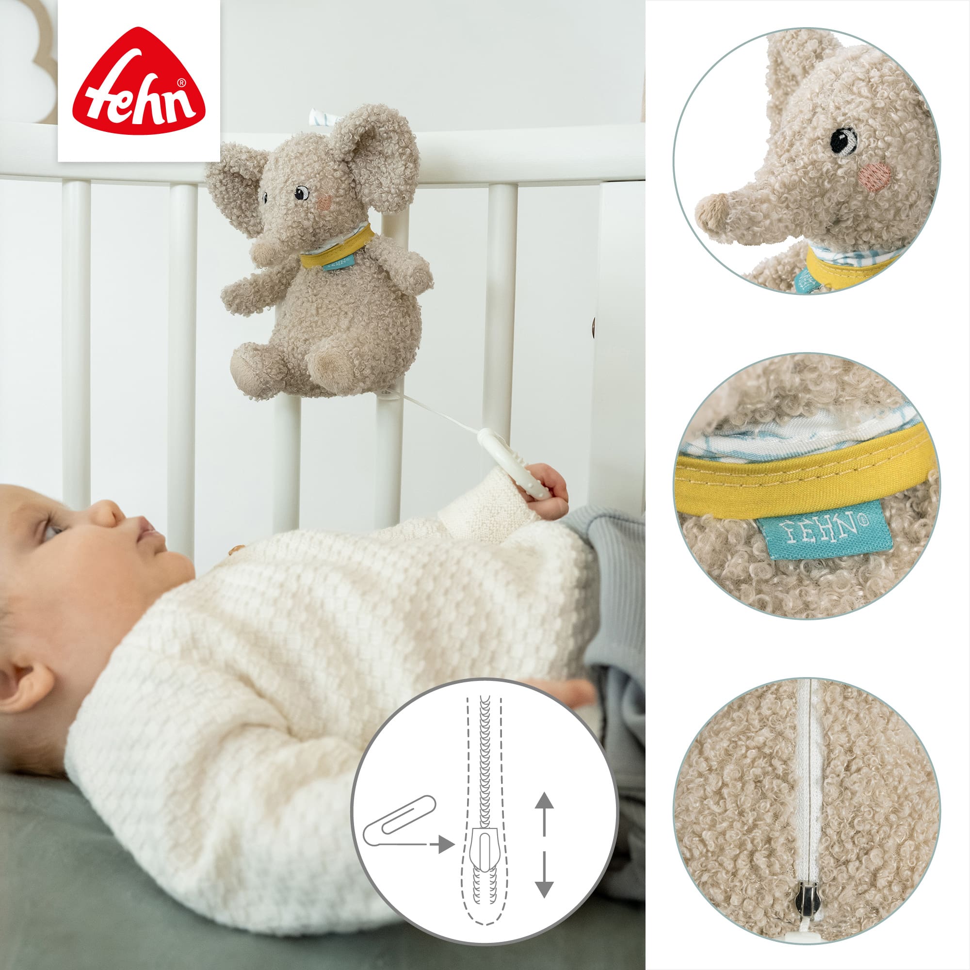Spieluhren, fehn, Grau – Produktansicht