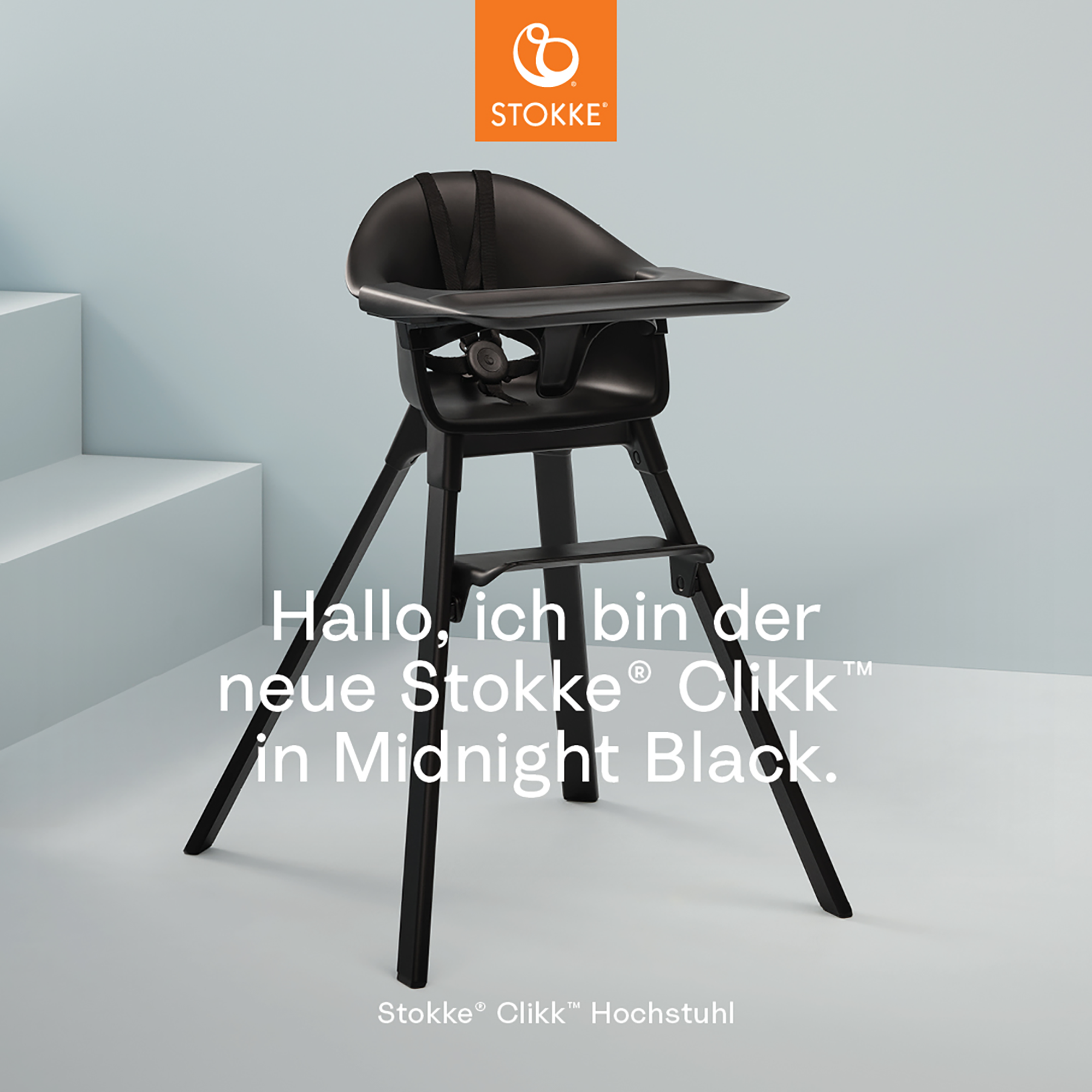 Treppenhochstühle, STOKKE, Schwarz – Produktansicht