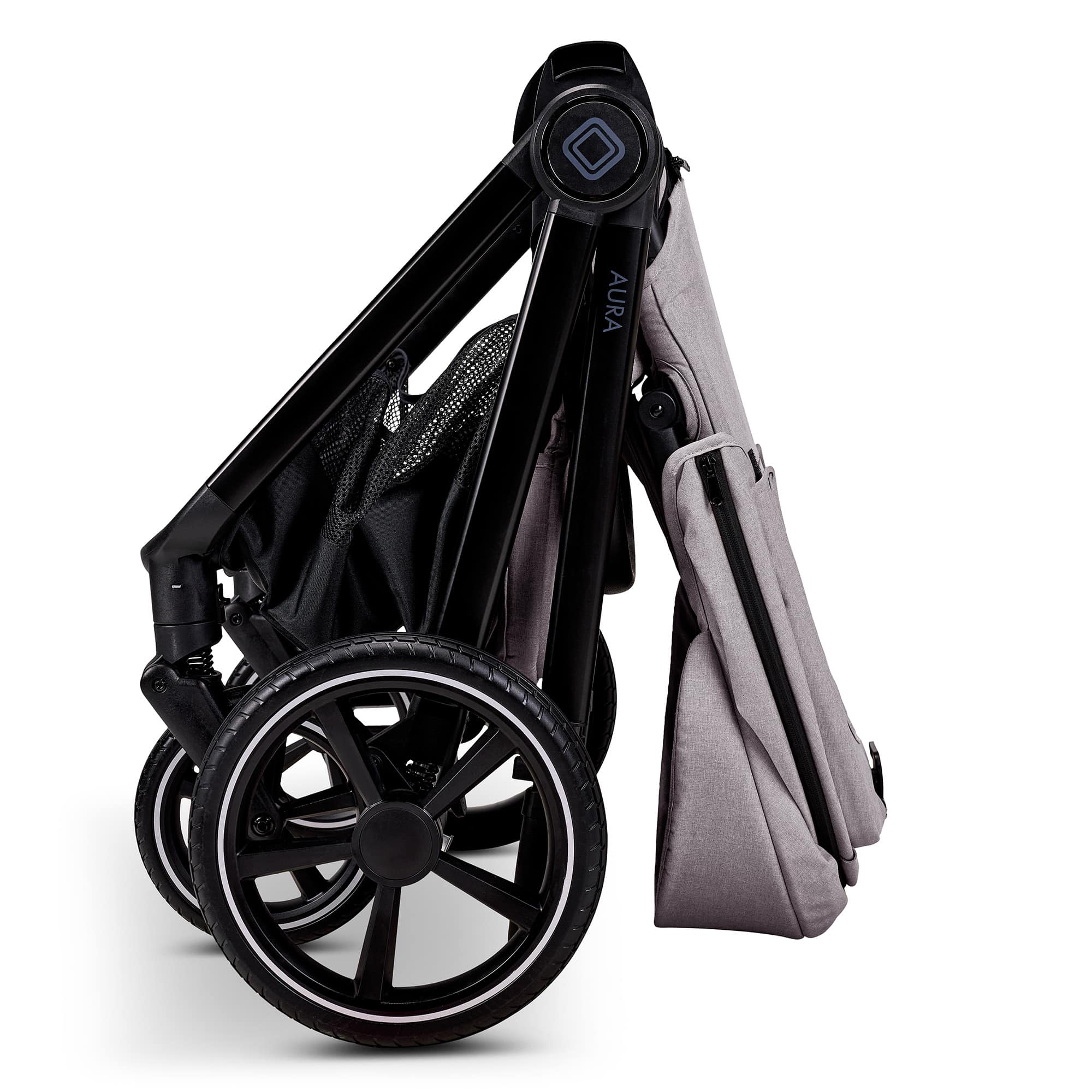 Kombi-Kinderwagen, MOON, Grau – Produktansicht