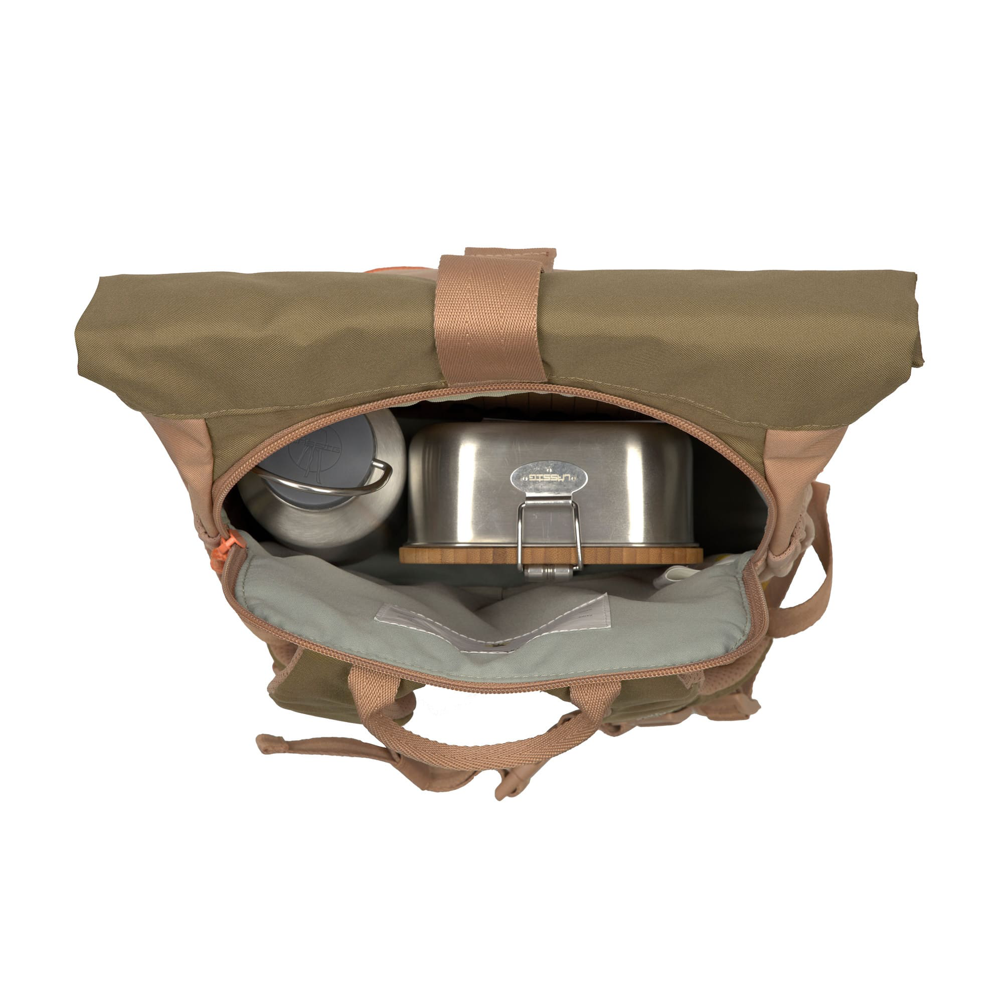 Kinderrucksäcke, LÄSSIG, Braun – Produktansicht