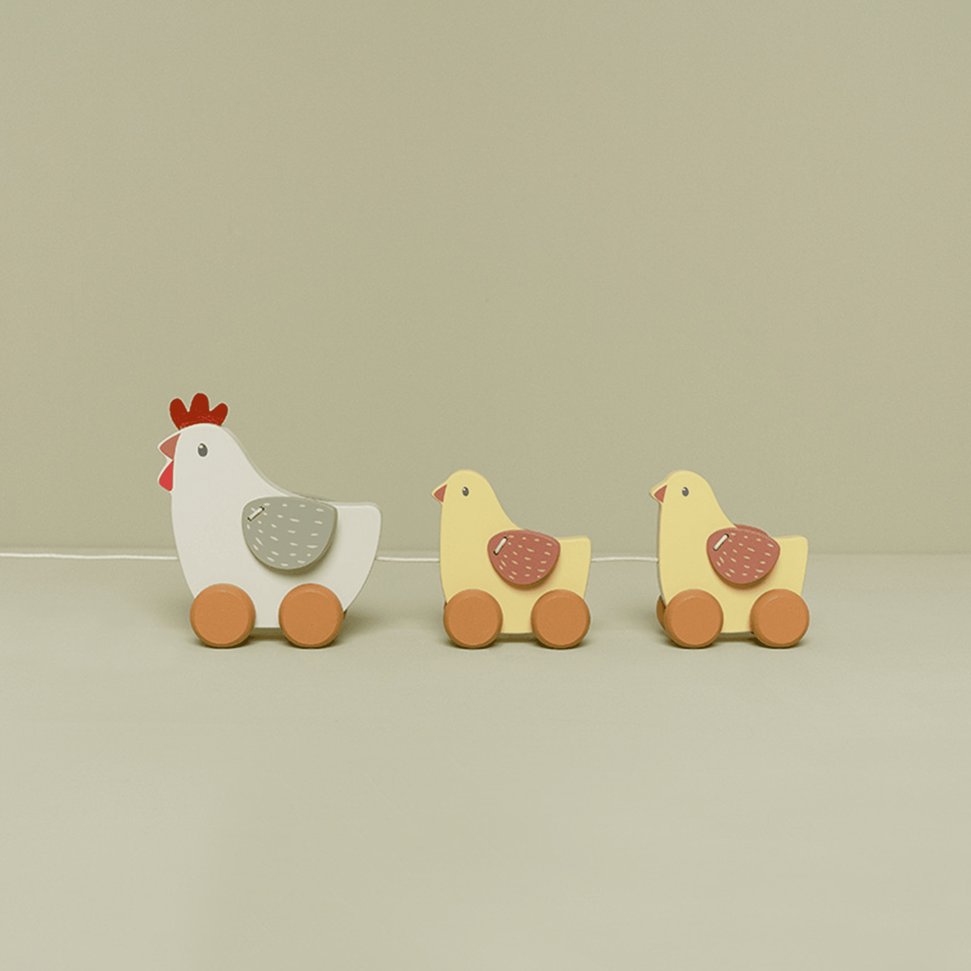 Nachziehtiere, LITTLE DUTCH, Mehrfarbig – Produktansicht