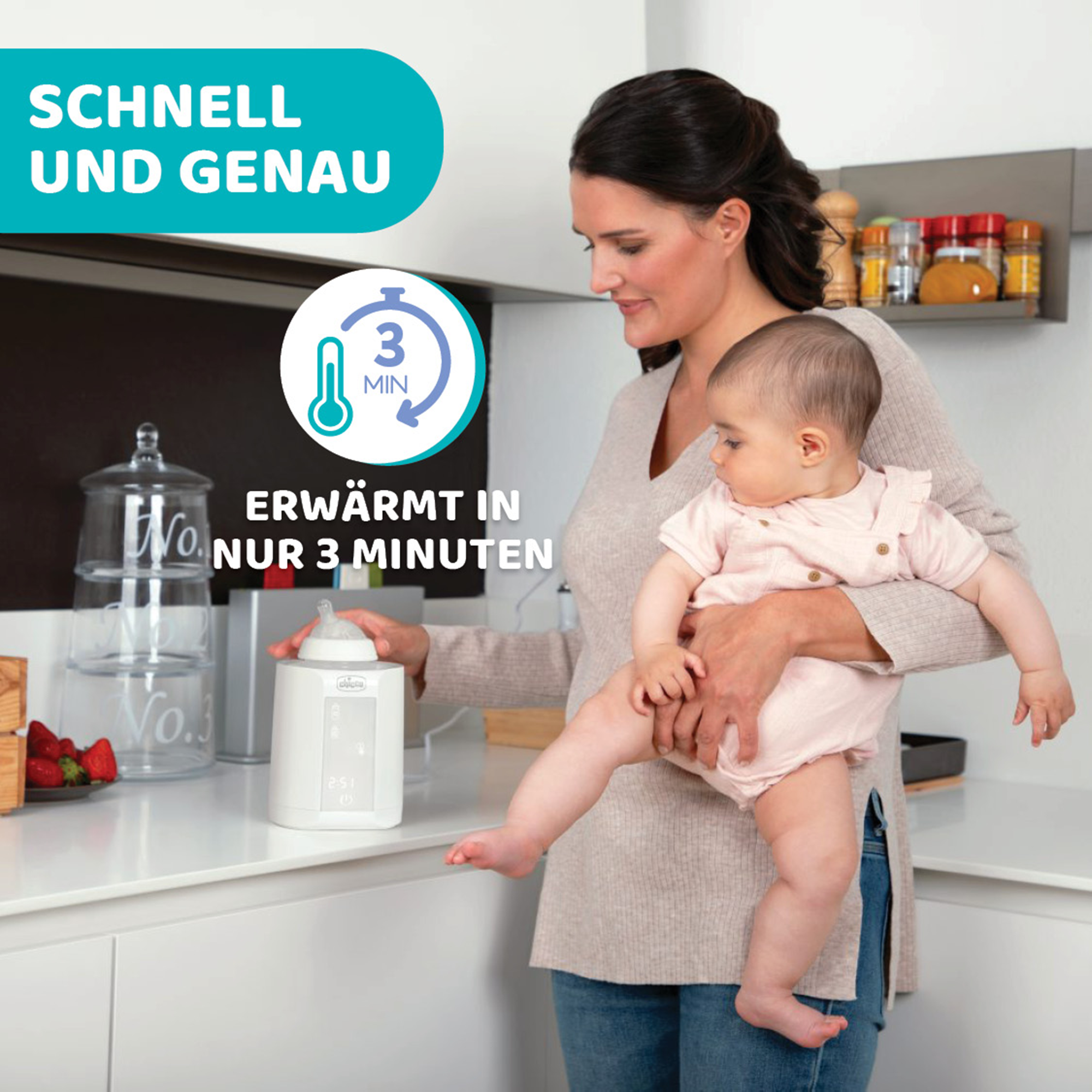 Babykostwärmer, chicco, Weiß – Produktansicht