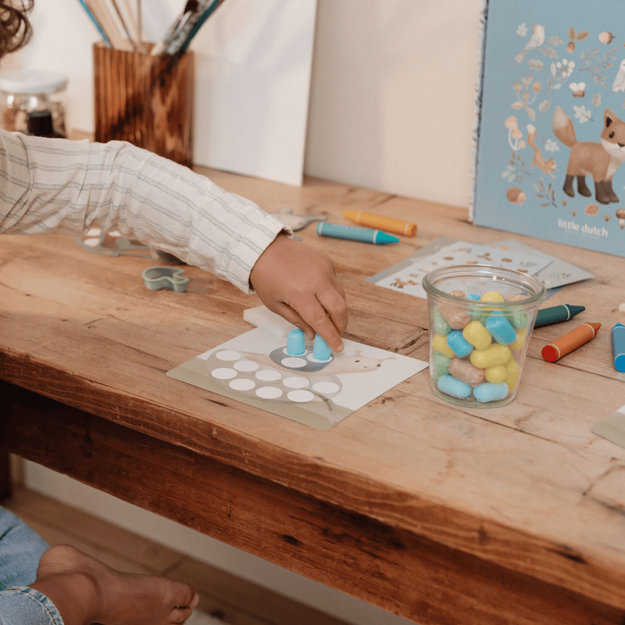 Malen & Kneten, LITTLE DUTCH, Blau – Produktansicht