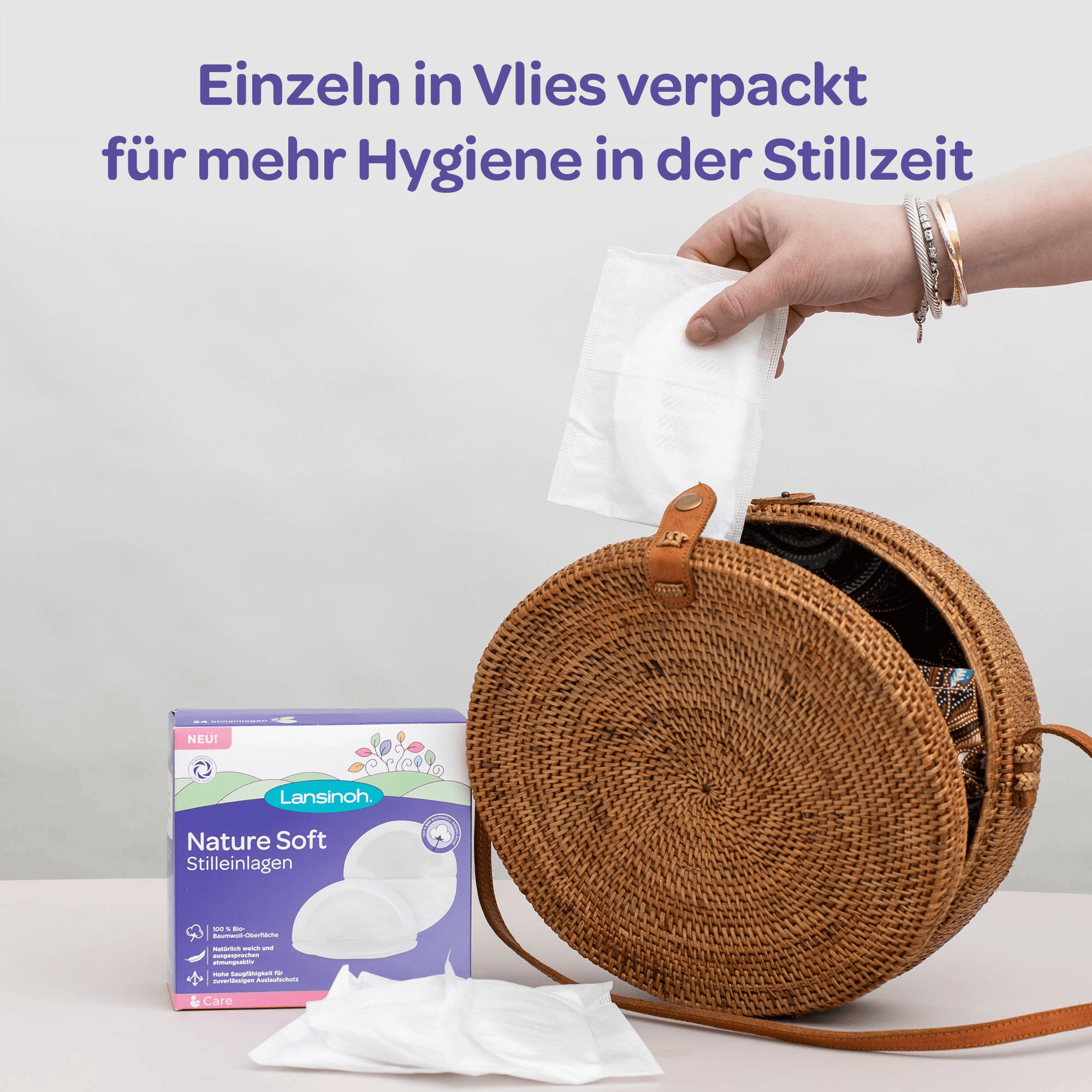 Stilleinlagen, Lansinoh – Produktansicht