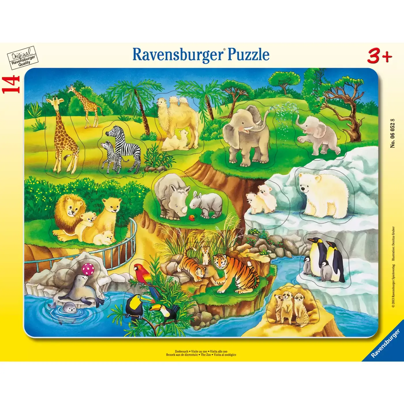 Kinderpuzzle Zoobesuch Ravensburger 2000559250800 1