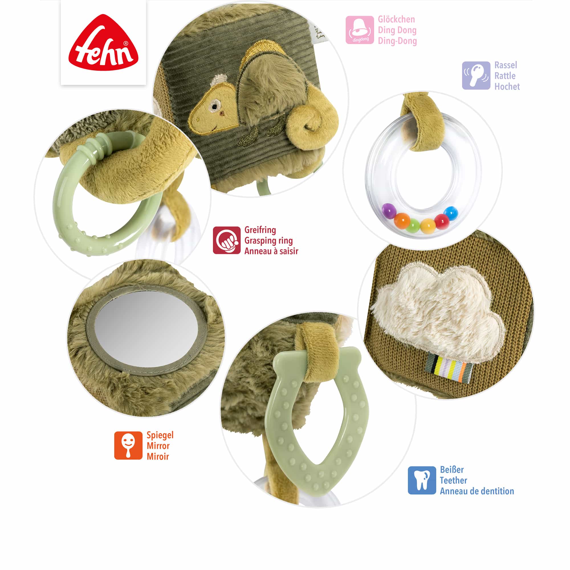 Rasseln & Greiflinge, fehn, Grün – Produktansicht