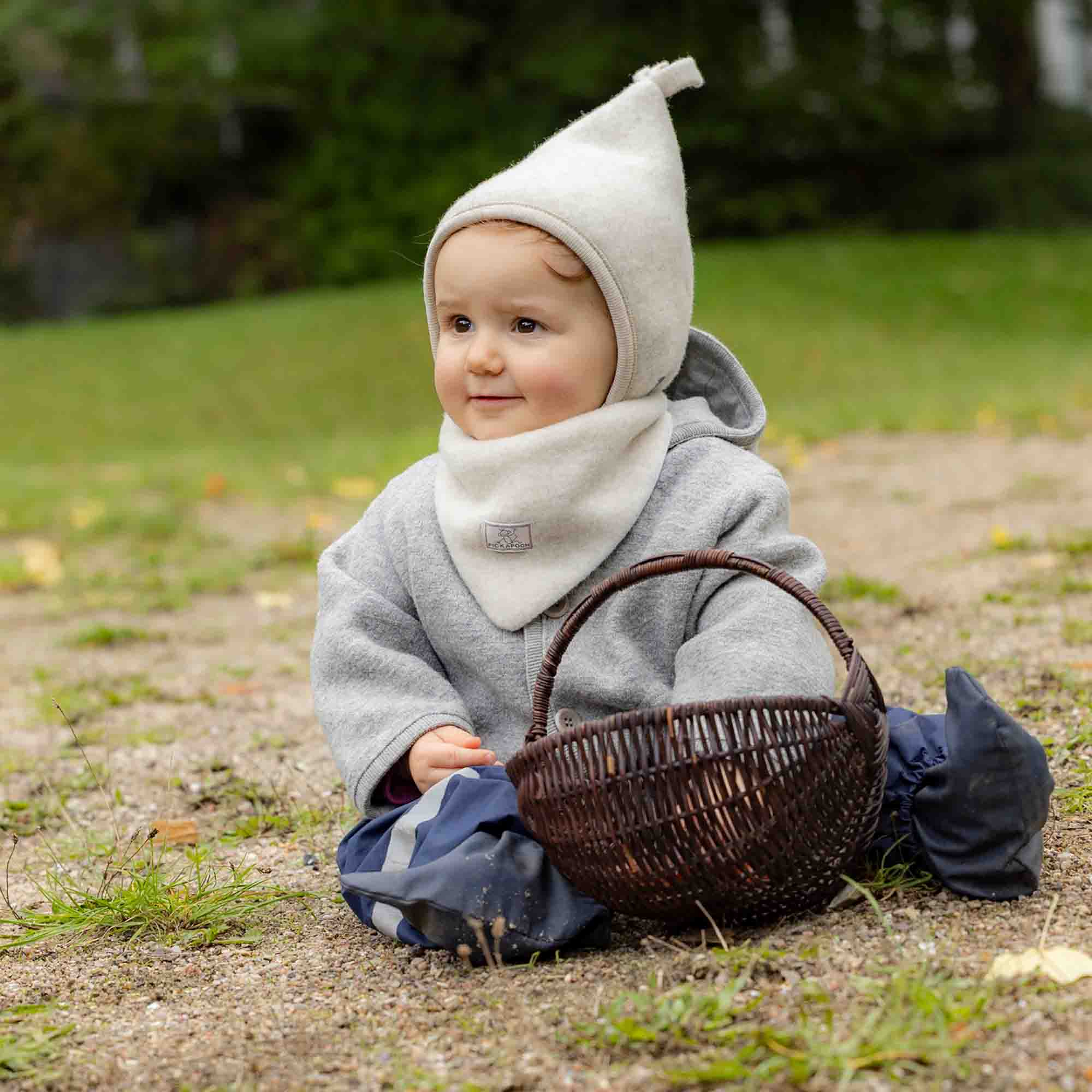 Wollfleece Mützen, PICKAPOOH, Beige – Produktansicht