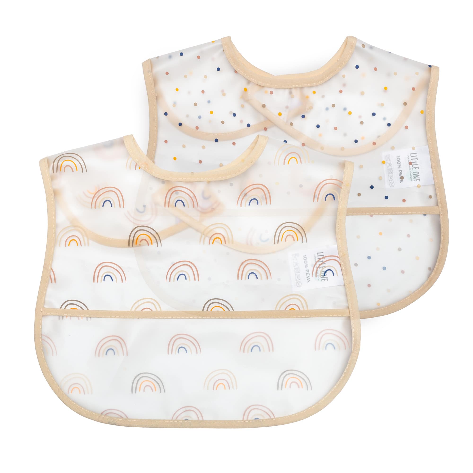 Lätzchen mit Auffangschale, LITTLE ONE, Gelb – Produktansicht