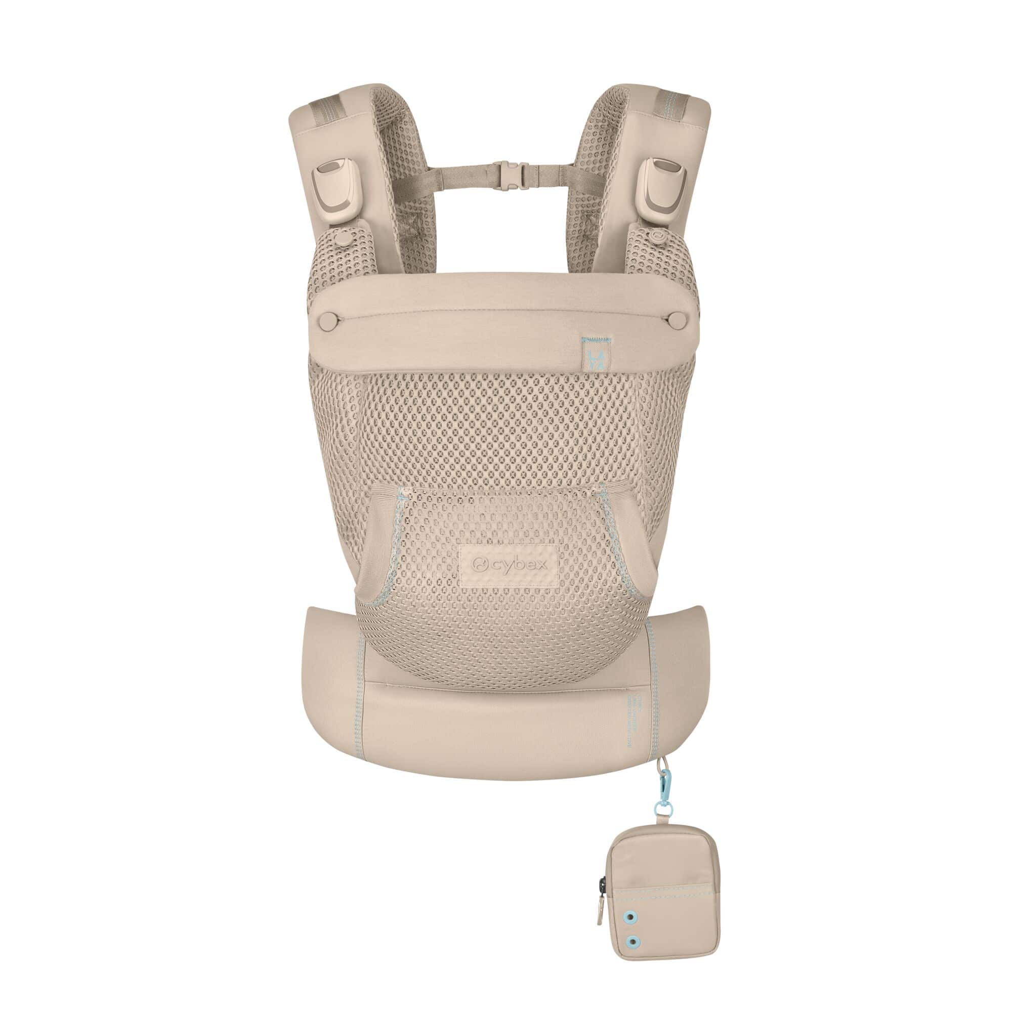 Babytragen Mesh, cybex, Beige – Besonderheit: magnetische Schnallen