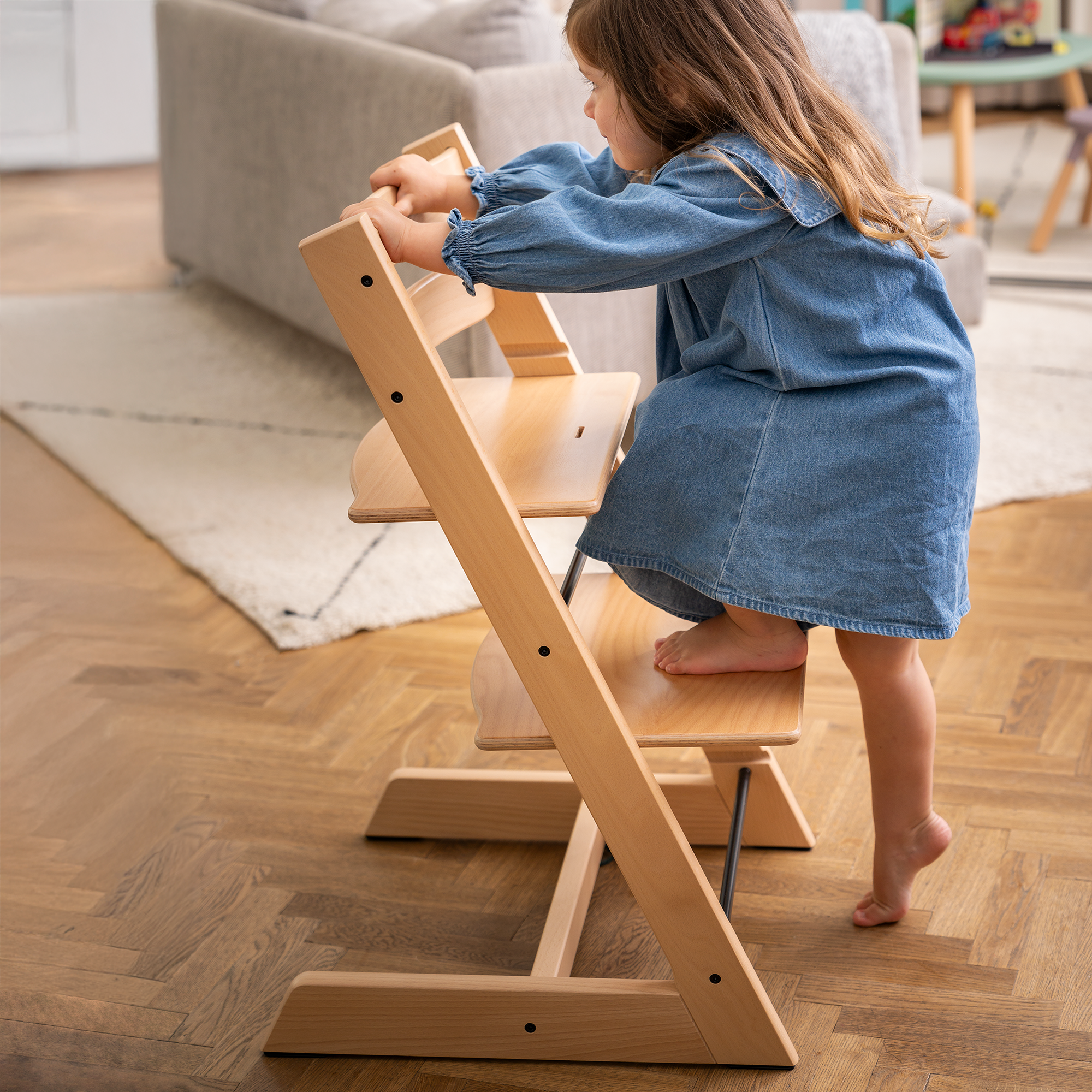 Treppenhochstühle, STOKKE, Weiß – Produktansicht