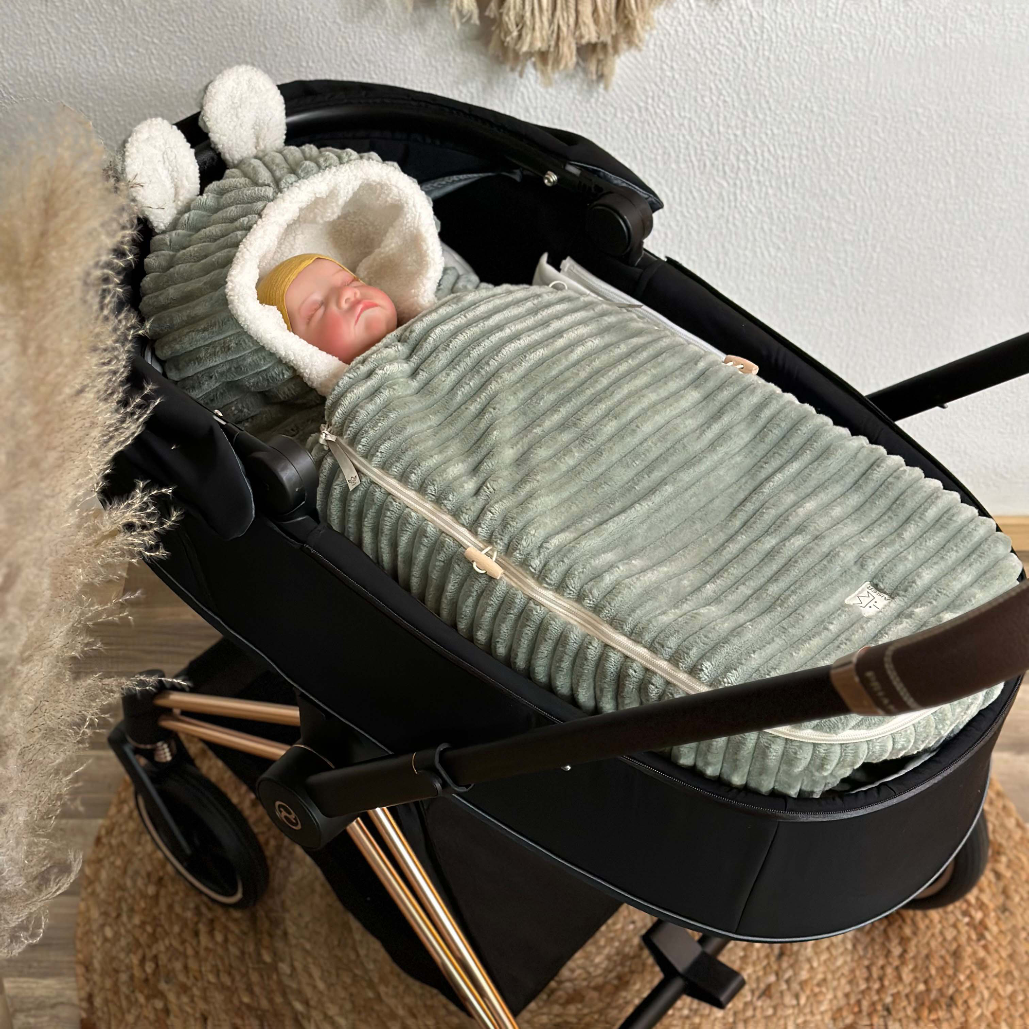 Fußsäcke, KAISER, Grün – Besonderheit: passend für Babyschale oder Babywanne