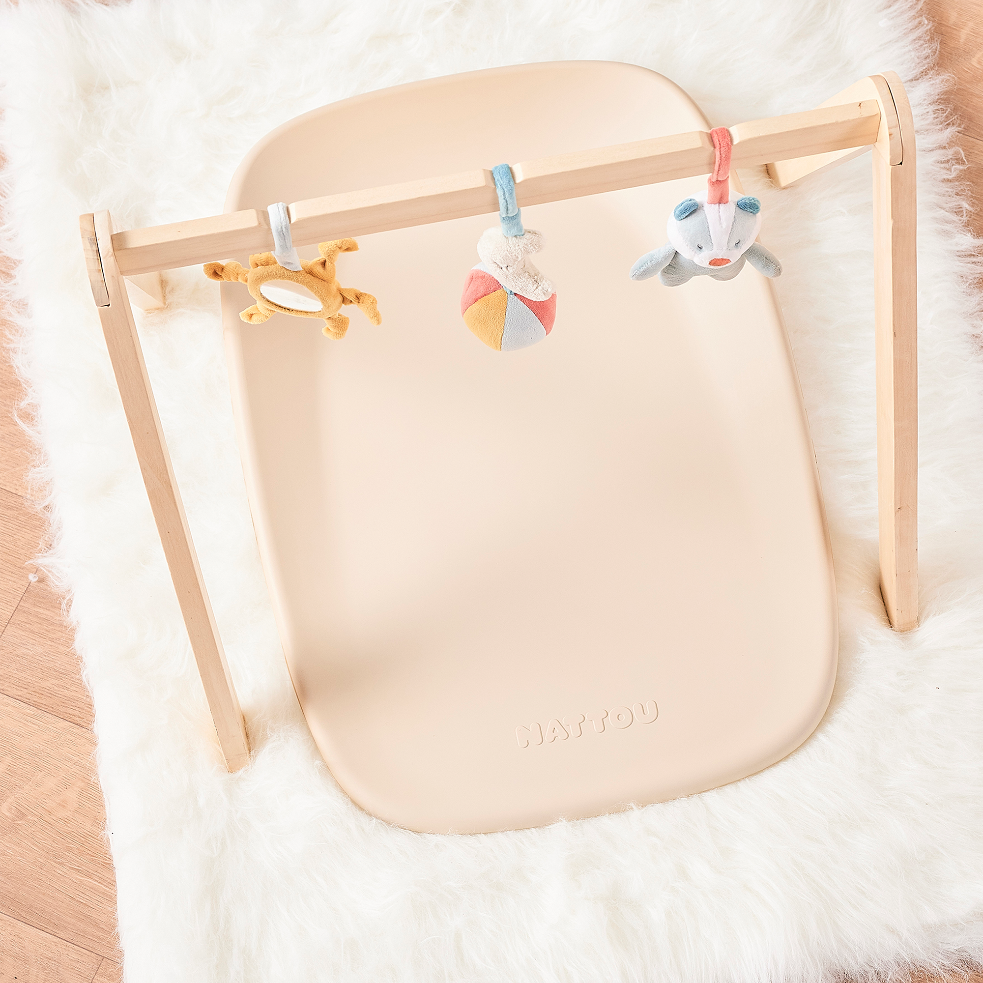 Wickelunterlagen, Nattou, Beige – Produktansicht