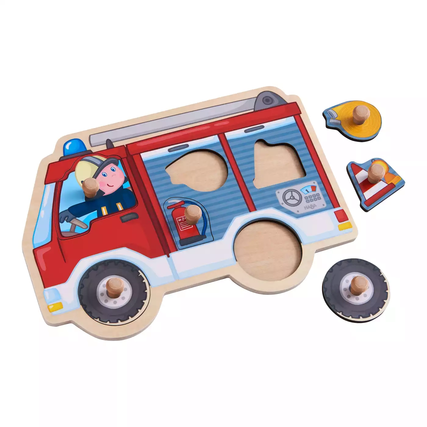 Holzpuzzle, HABA, Mehrfarbig – Produktansicht