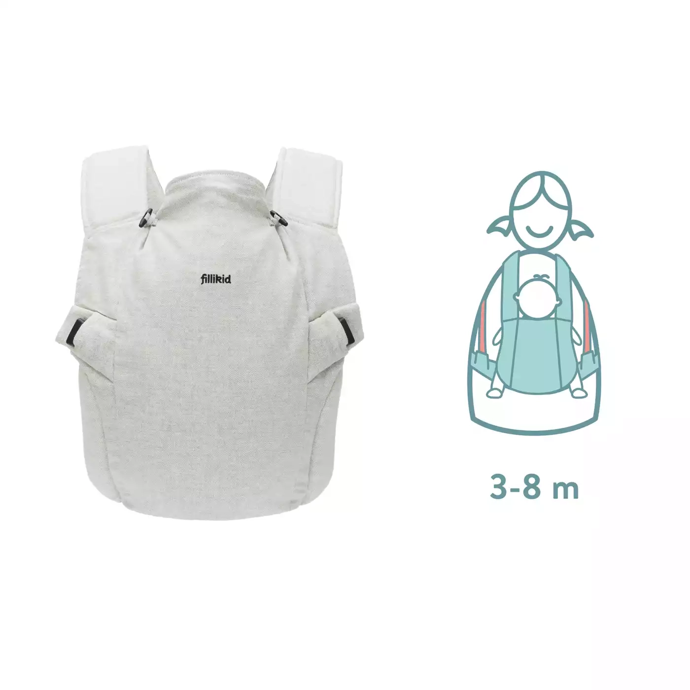 fillikid Tragen, fillikid, Grau – Produktansicht