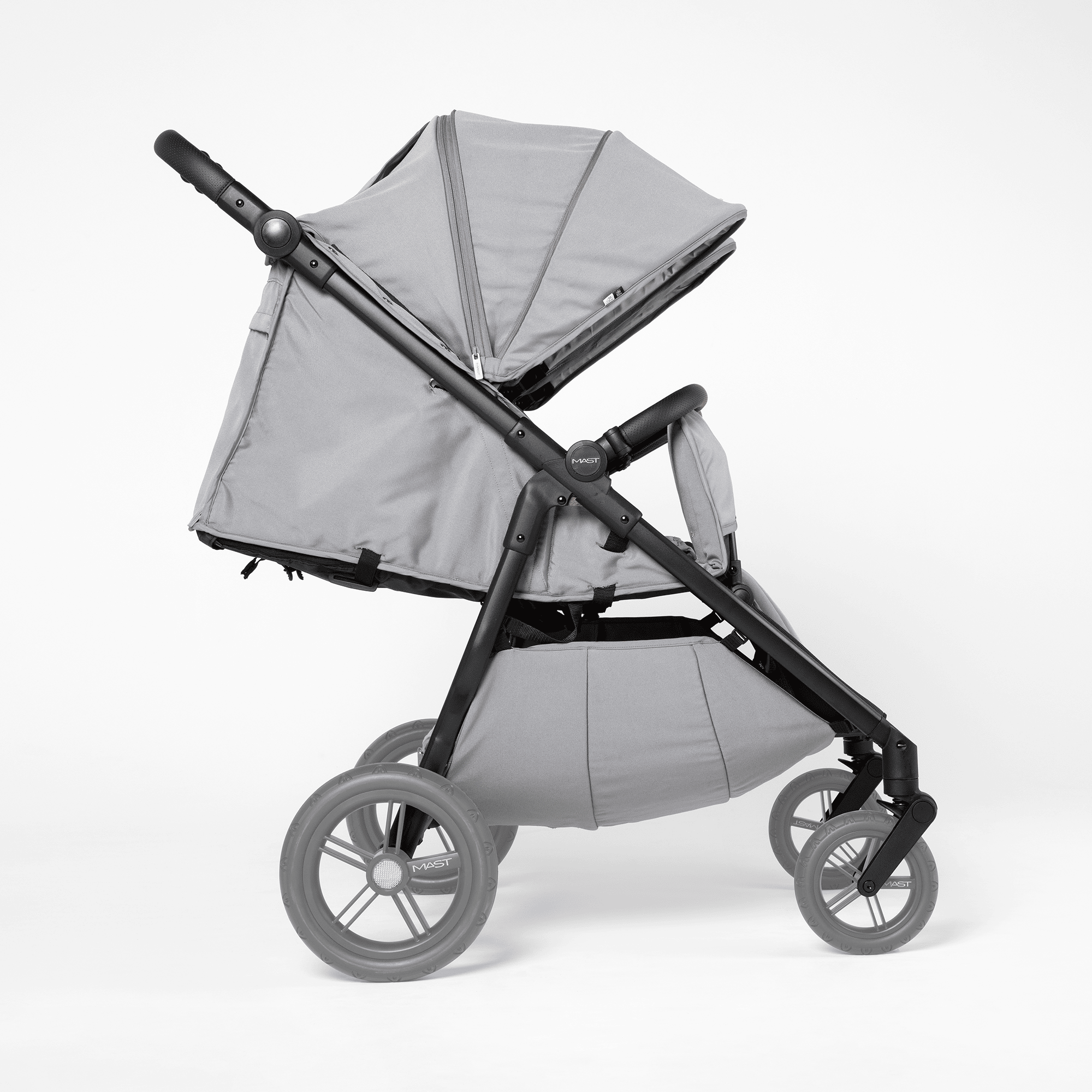 Kombi-Kinderwagen, MAST, Grau – Produktansicht
