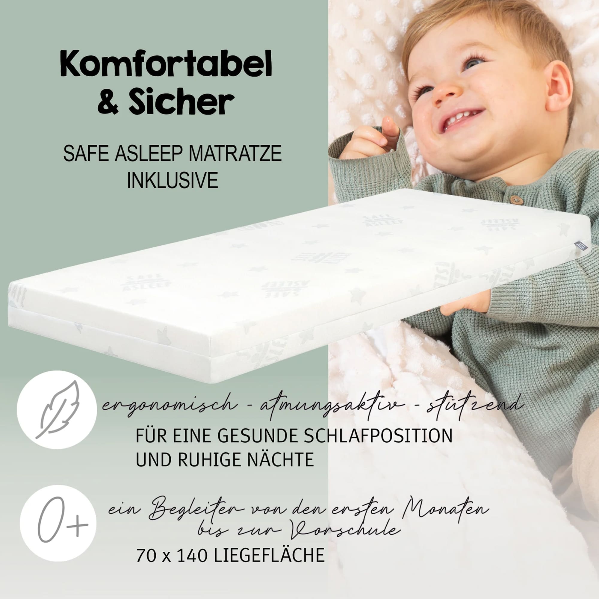 Gitterbetten, roba, Weiß – Produktansicht